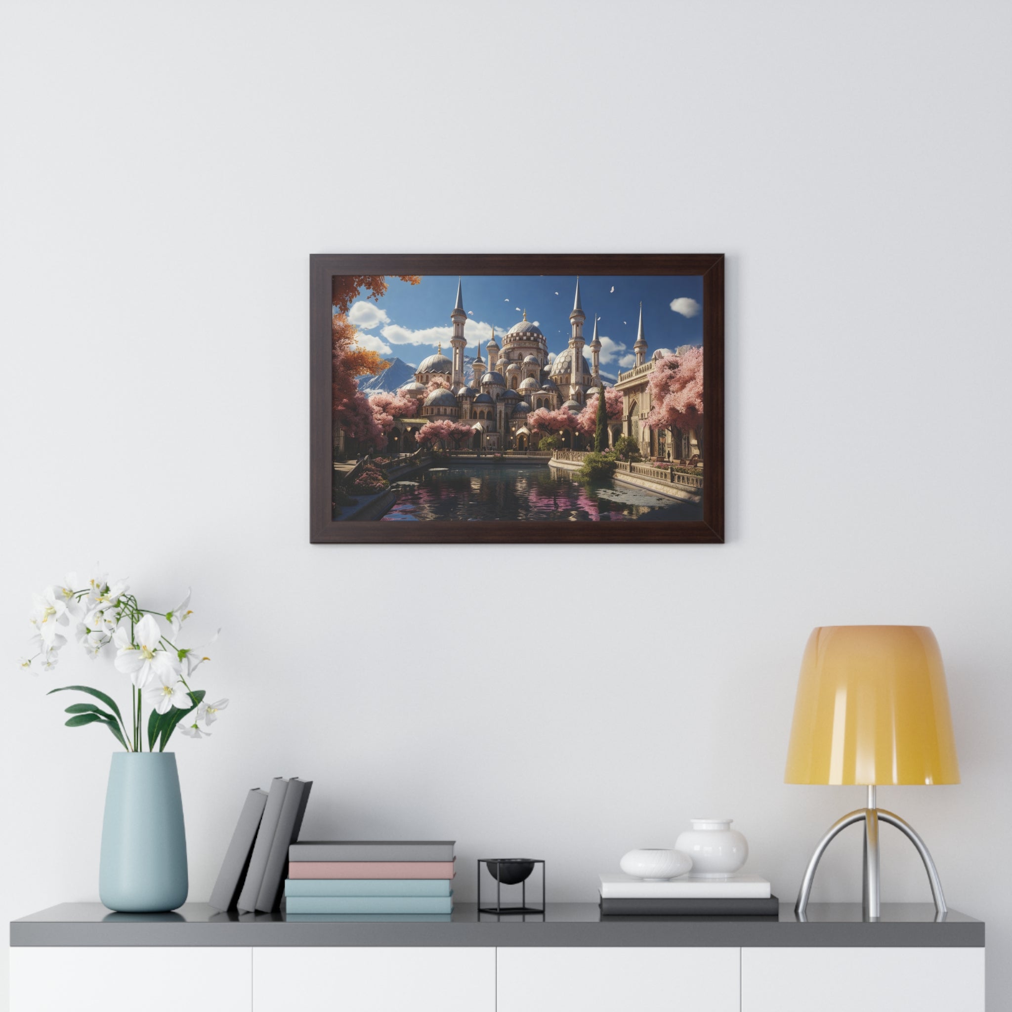 Spring Majesty – Ottoman Palace Reflections Framed Wall Art