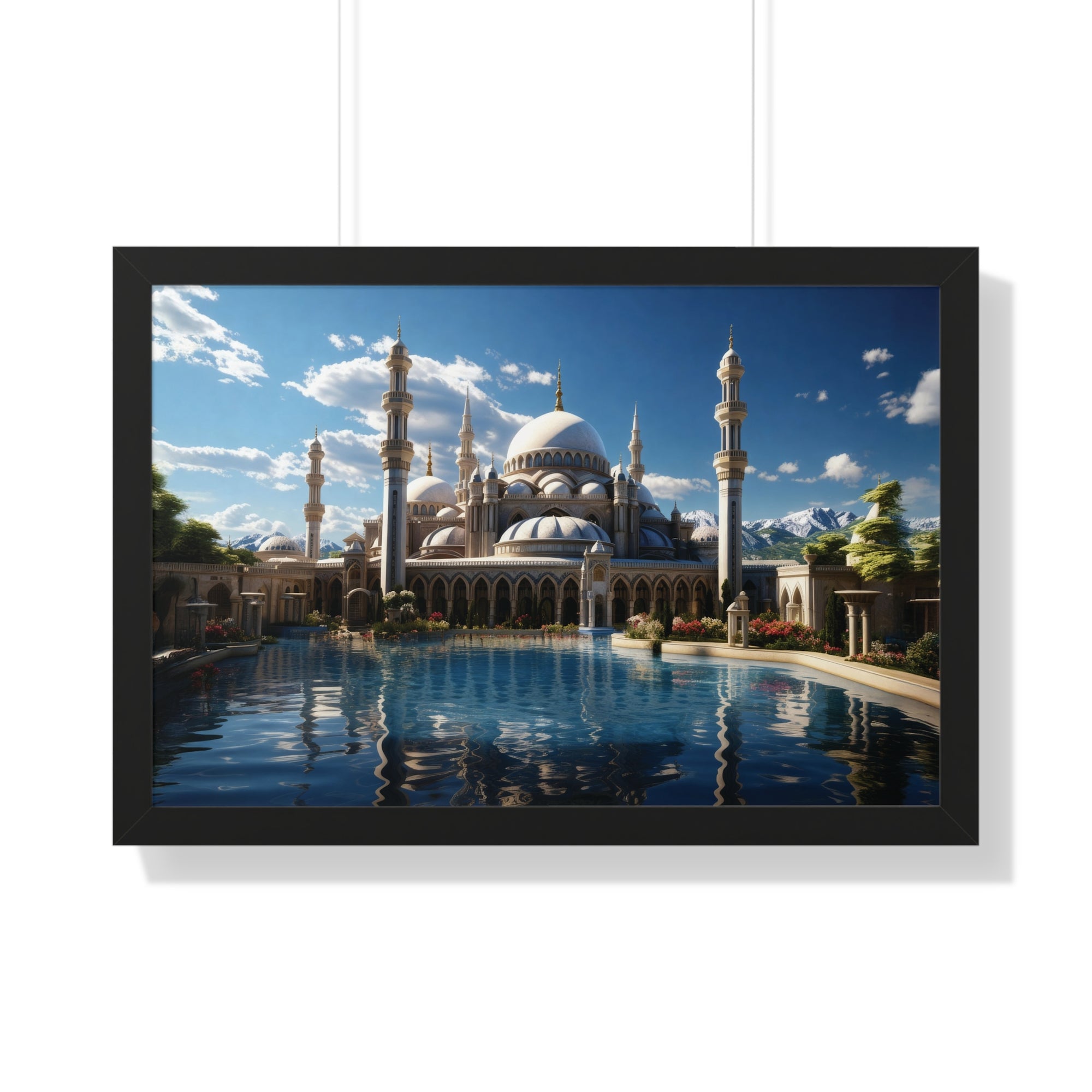 Palace of Reflections – Grand Mosque Framed Wall Art