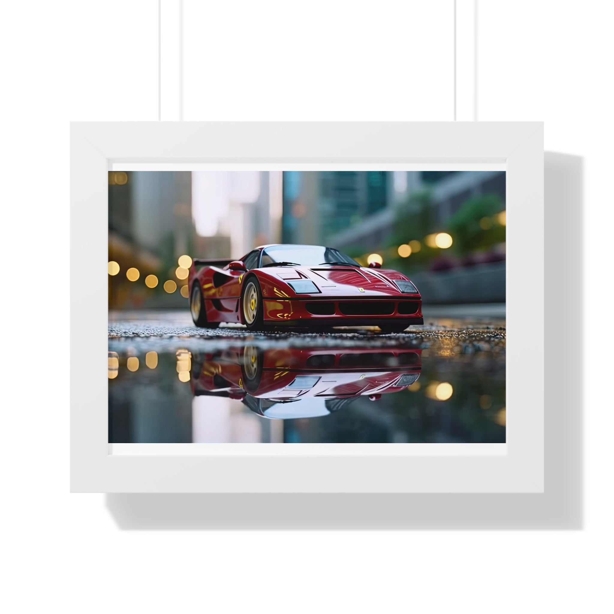 Ferrari F50 Wall Art – Red Supercar Framed Poster