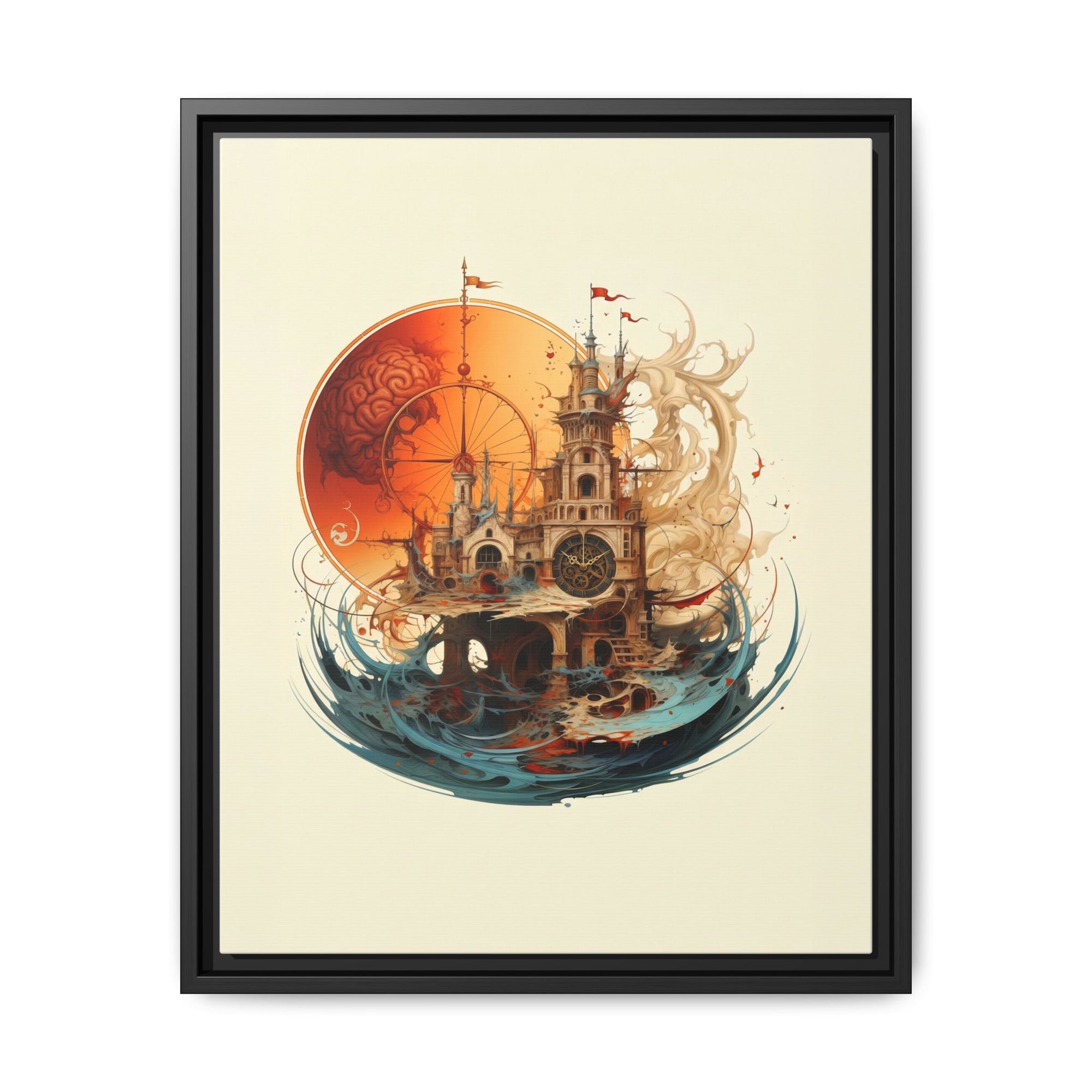 Submerged Legacy Drowning Fortress Wall Art