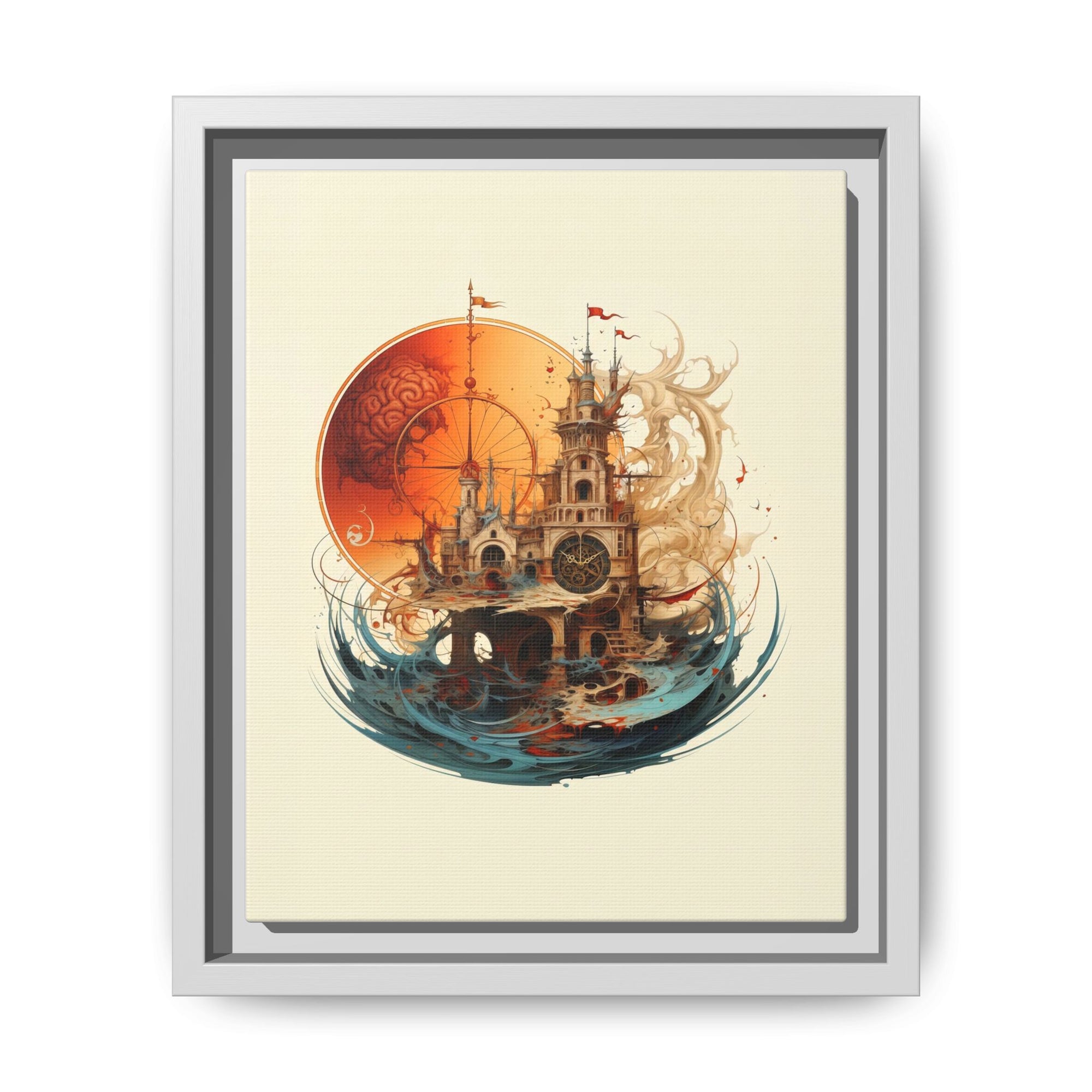 Submerged Legacy Drowning Fortress Wall Art