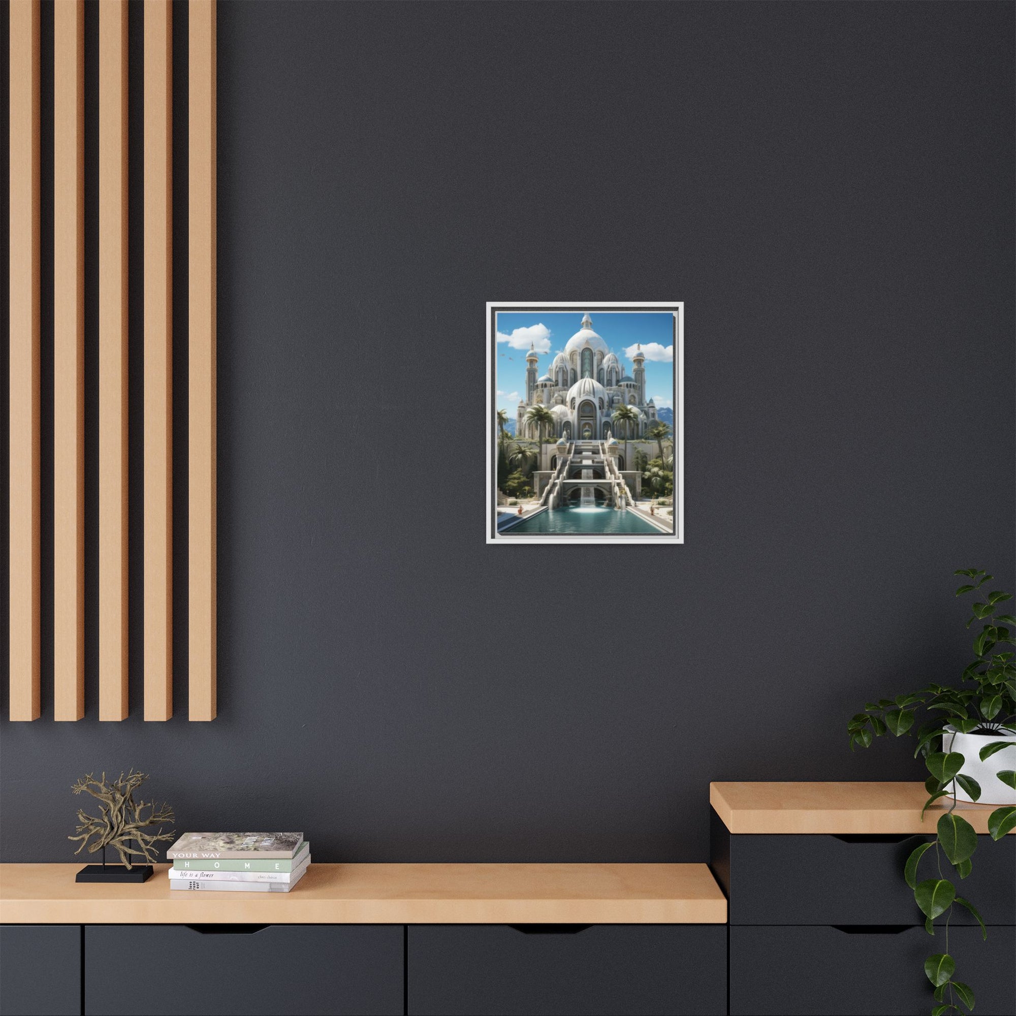 Stairway to Splendor – Fantasy Palace Framed Wall Art