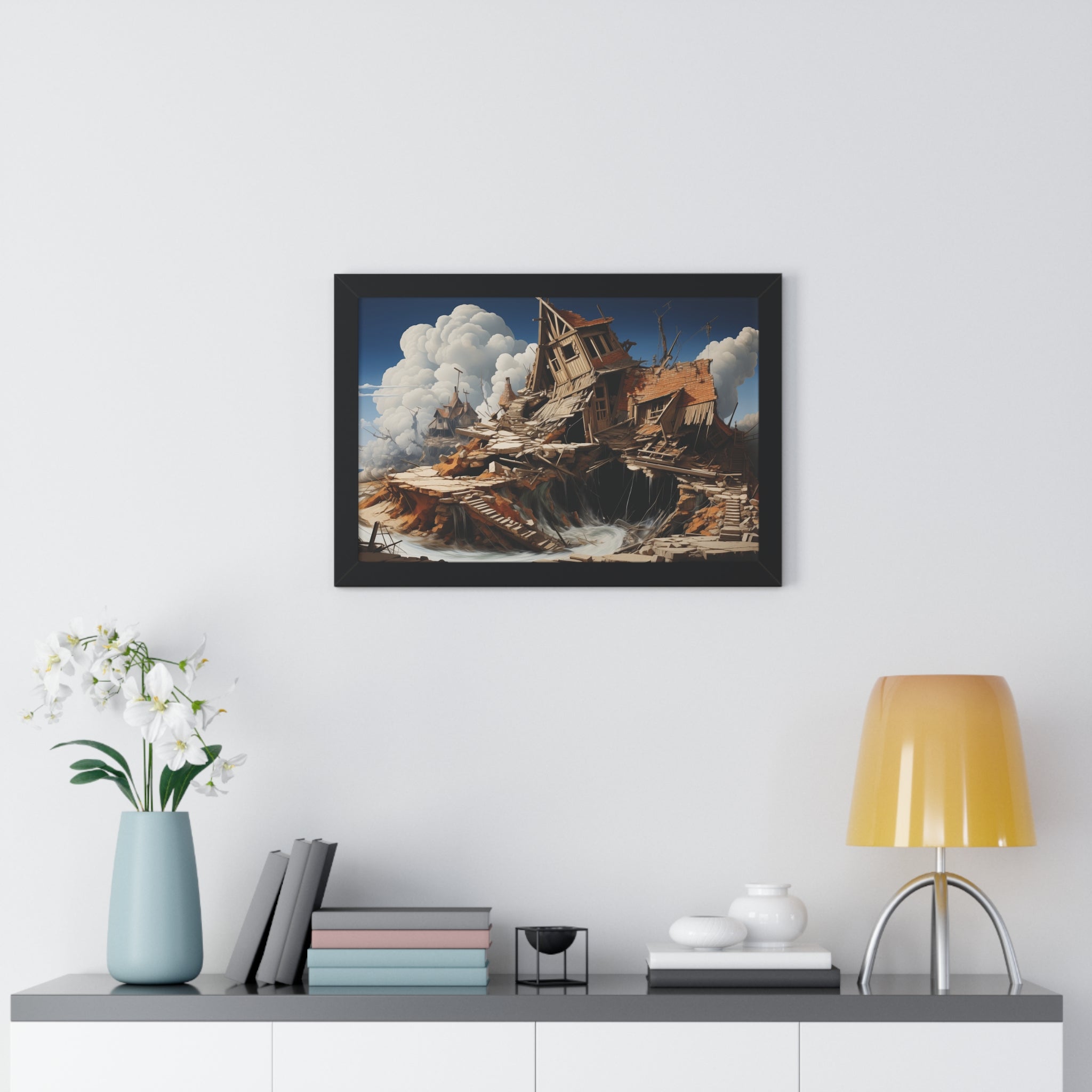 Fallen Haven – Surreal Ruins Wall Art