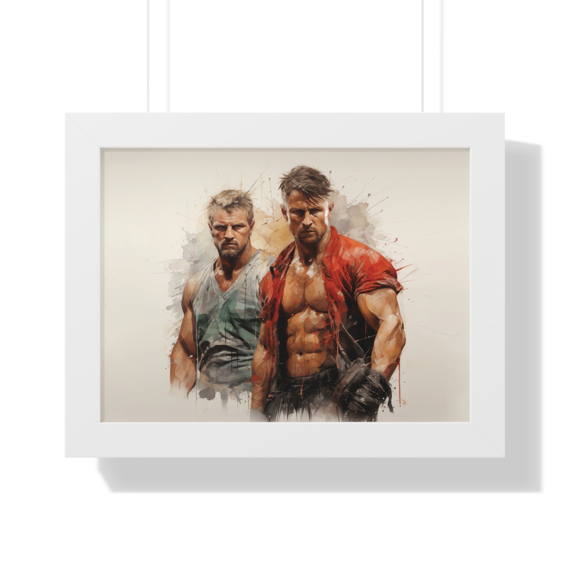 Brothers of Fury – Abstract Masculine Power Wall Art