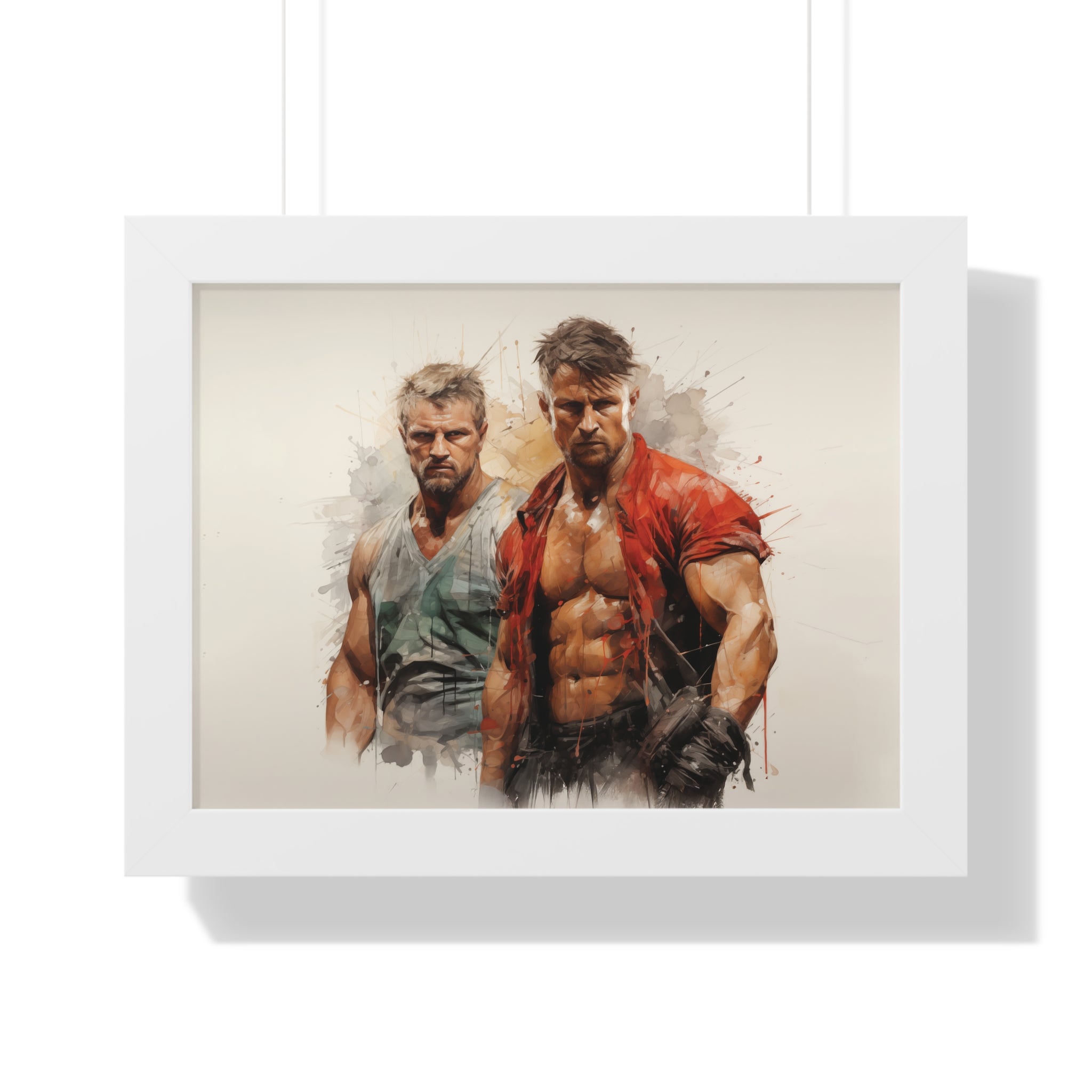 Brothers of Fury – Abstract Masculine Power Wall Art