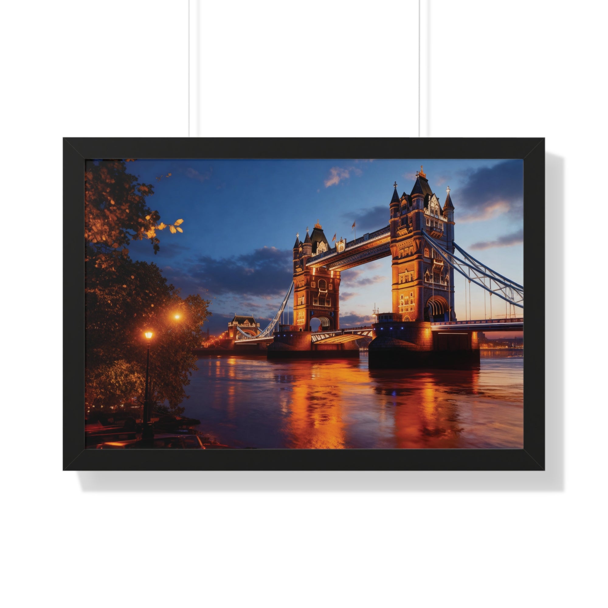 City Lights, London Nights – Tower Bridge Framed Art