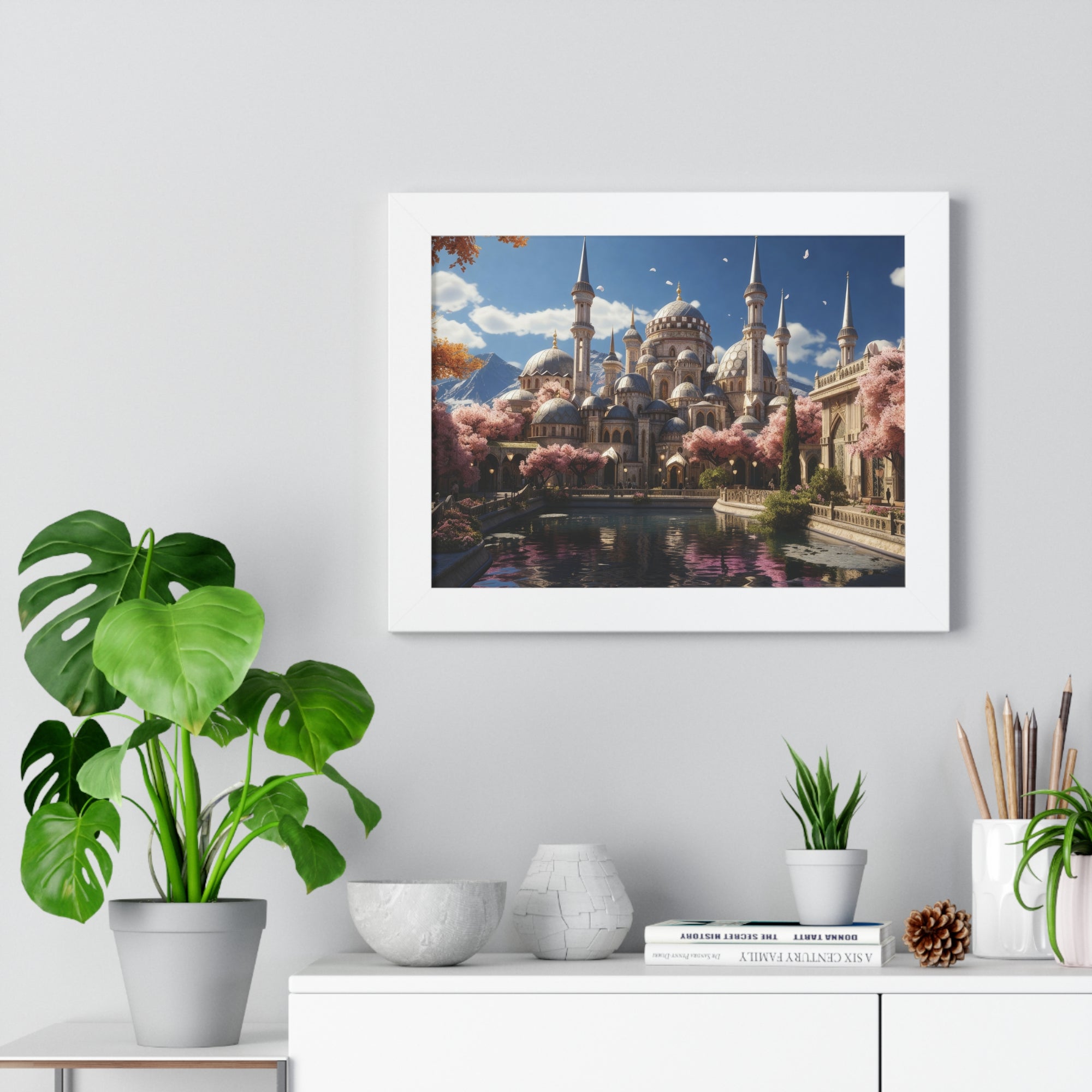 Spring Majesty – Ottoman Palace Reflections Framed Wall Art