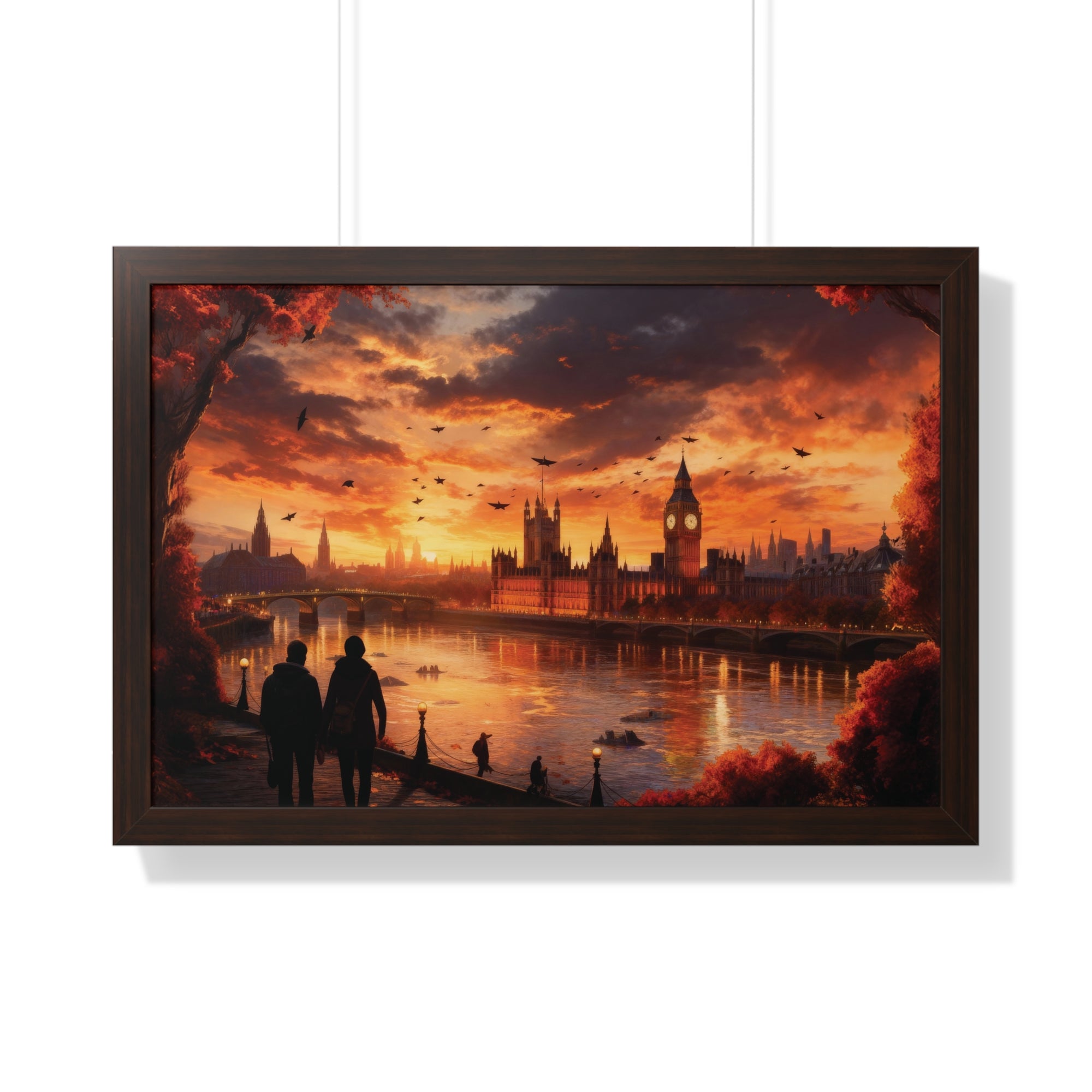 Golden Hour Majesty: London Sunset with Big Ben & Thames River