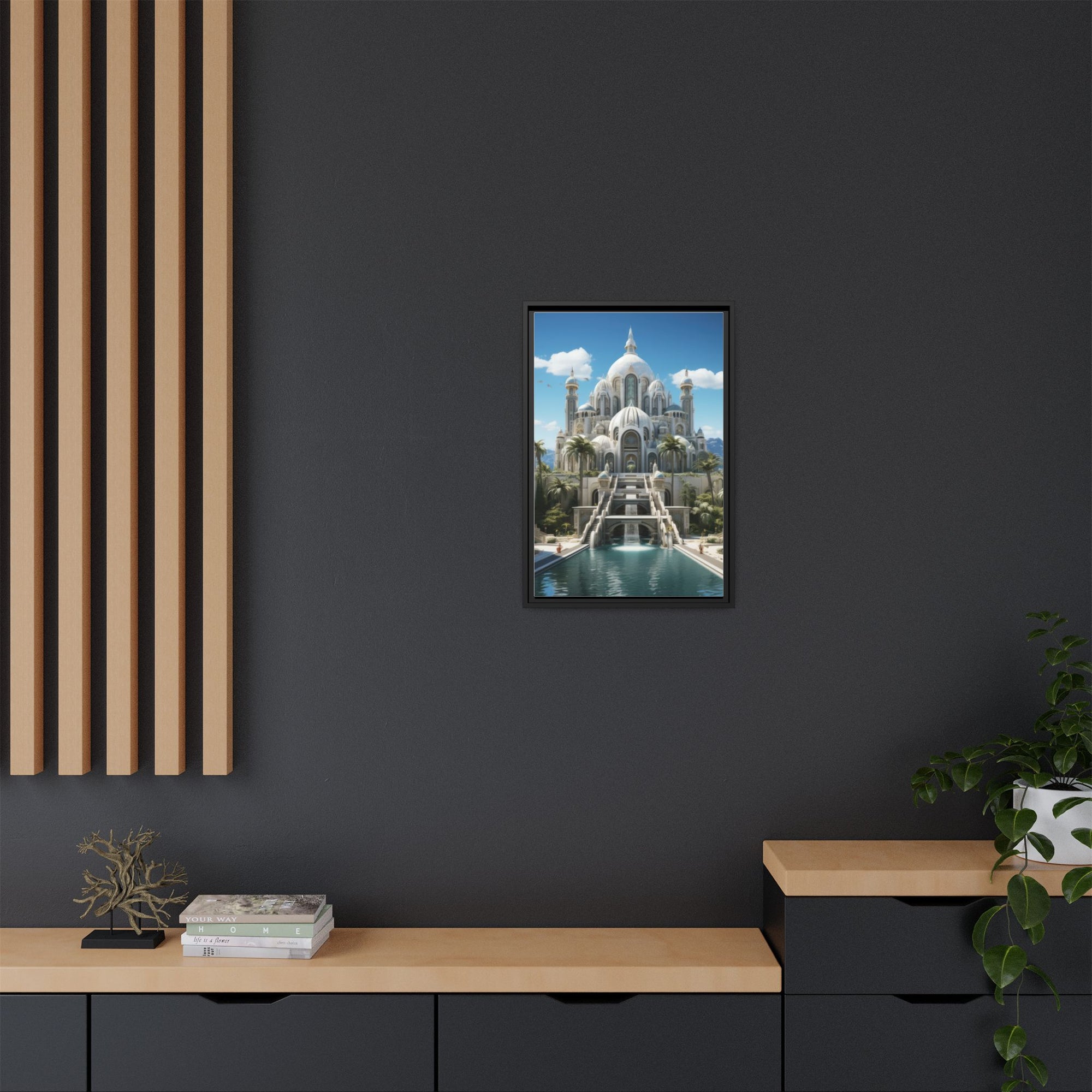 Stairway to Splendor – Fantasy Palace Framed Wall Art