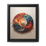 Circular Abstract Wall Art – Vibrant Swirl Design for Modern Interiors