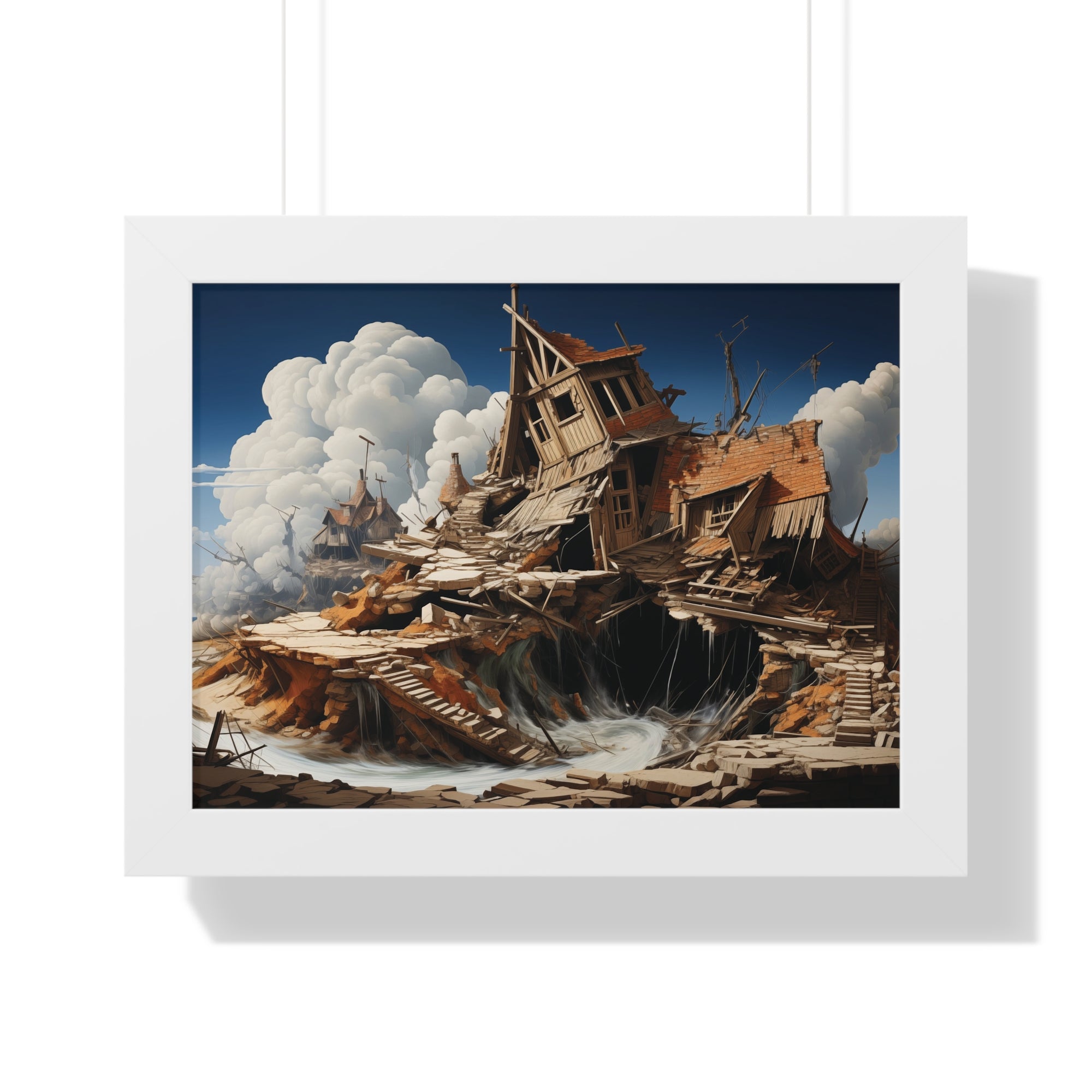 Fallen Haven – Surreal Ruins Wall Art