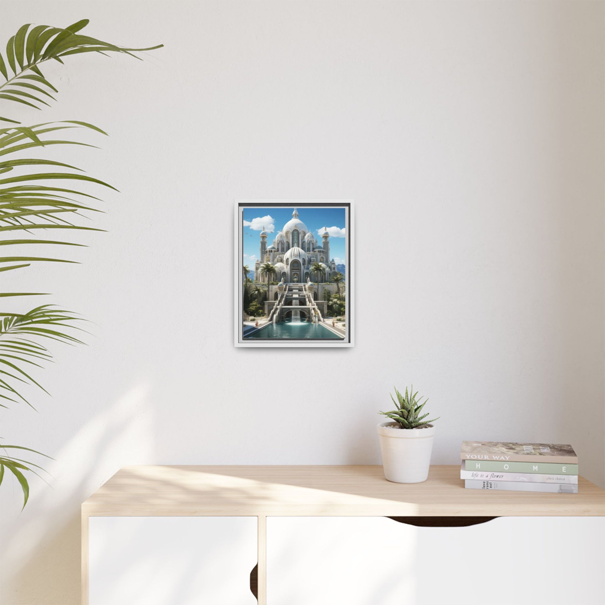 Stairway to Splendor – Fantasy Palace Framed Wall Art