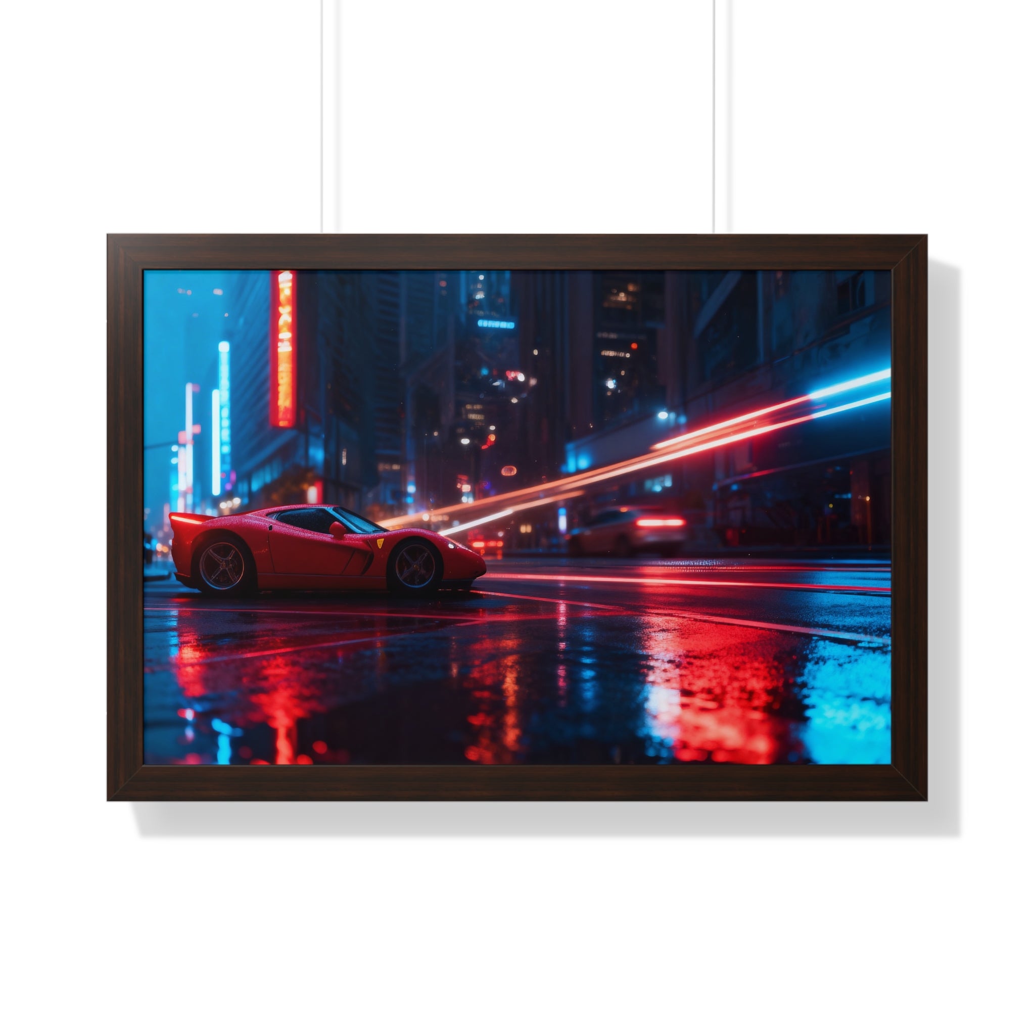 Ferrari F50 “Neon Velocity” Cyberpunk Wall Art