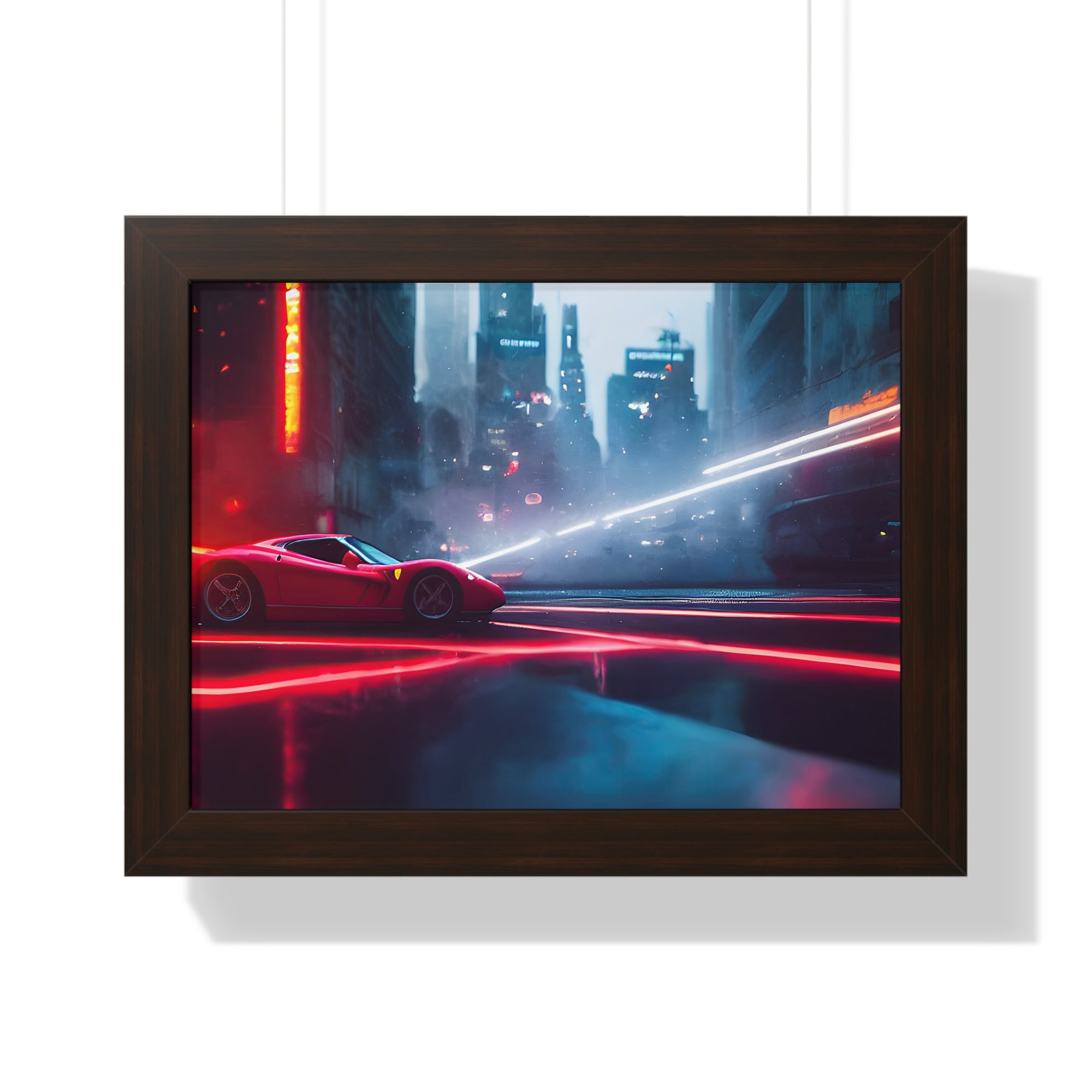 Ferrari F50 “Neon Velocity” Cyberpunk Wall Art