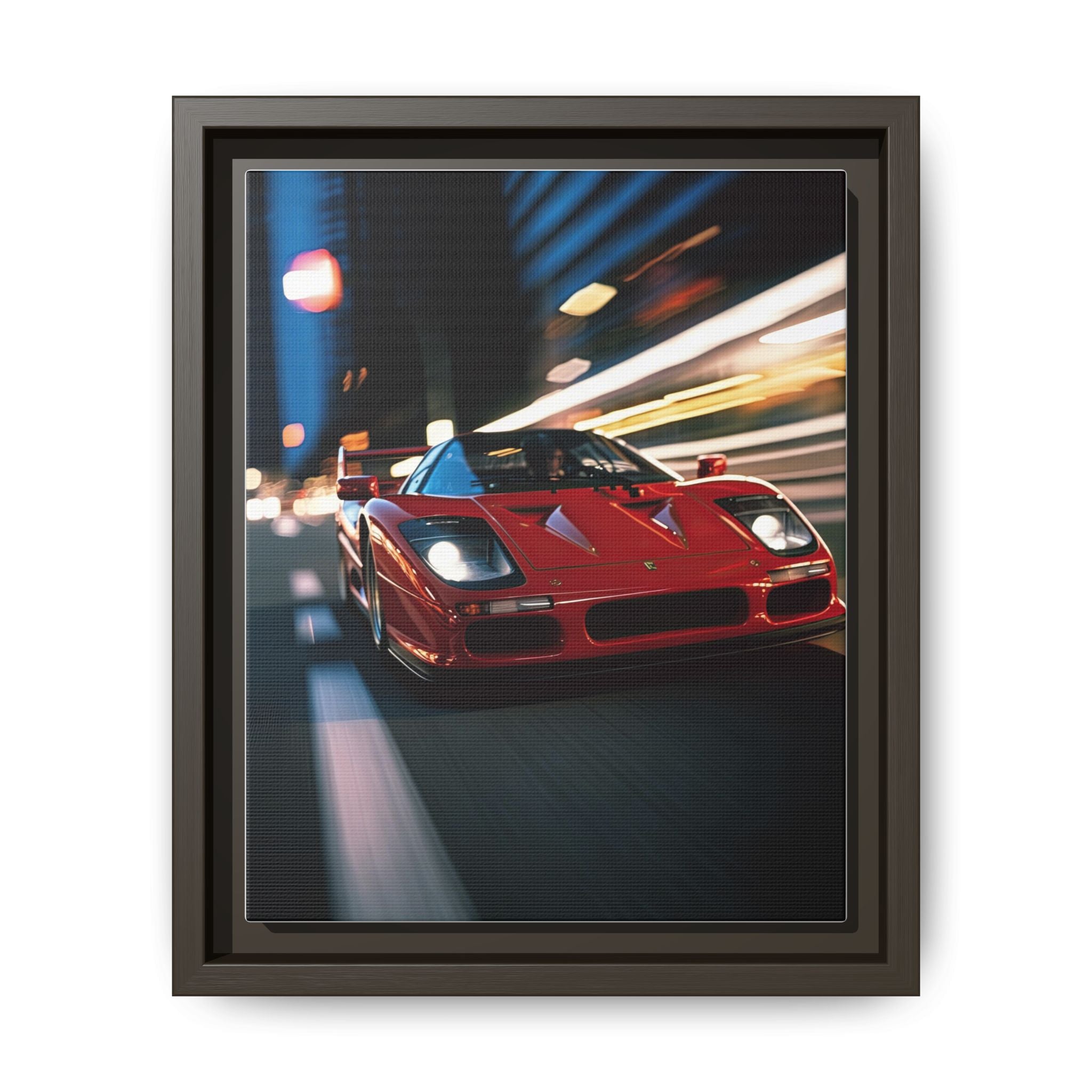 Ferrari F40 Night Drive – Supercar Motion Wall Art Print