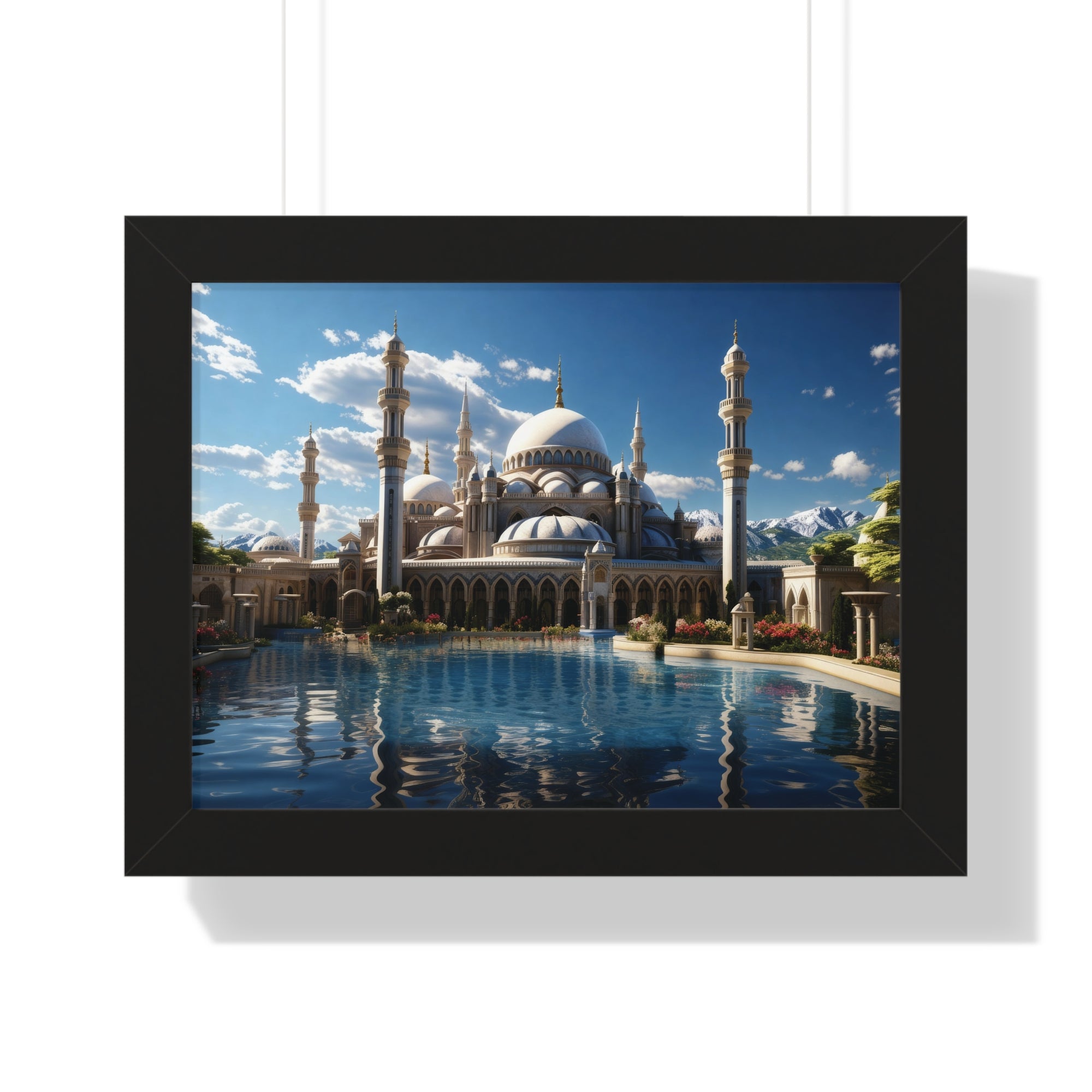 Palace of Reflections – Grand Mosque Framed Wall Art