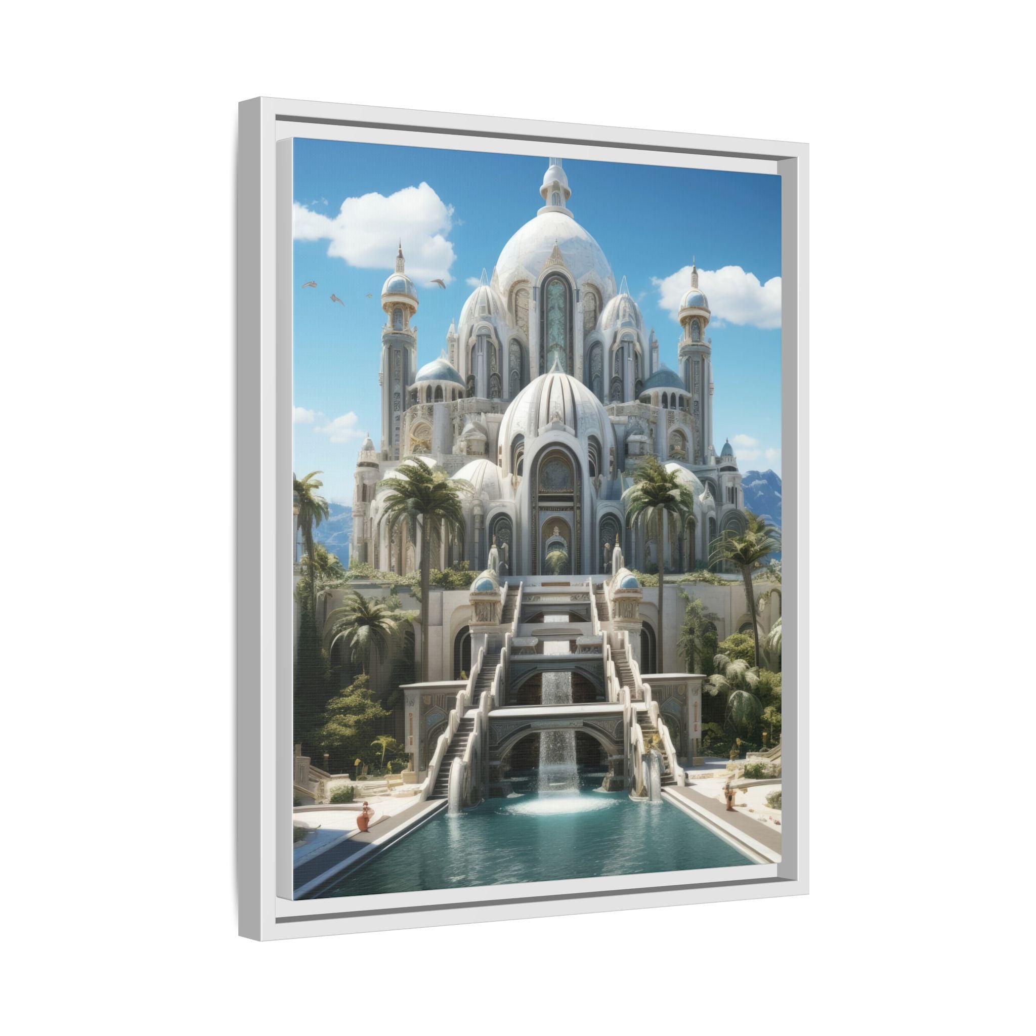 Stairway to Splendor – Fantasy Palace Framed Wall Art