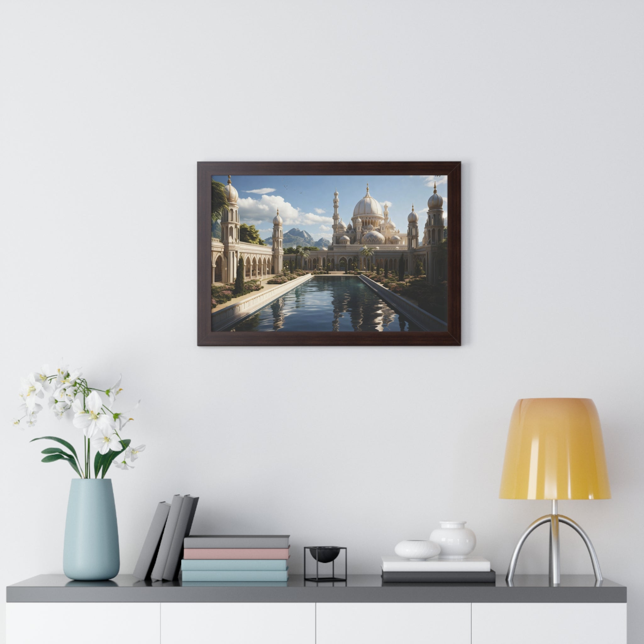 Between Earth and Prayer – Mountain Mosque Wall Art