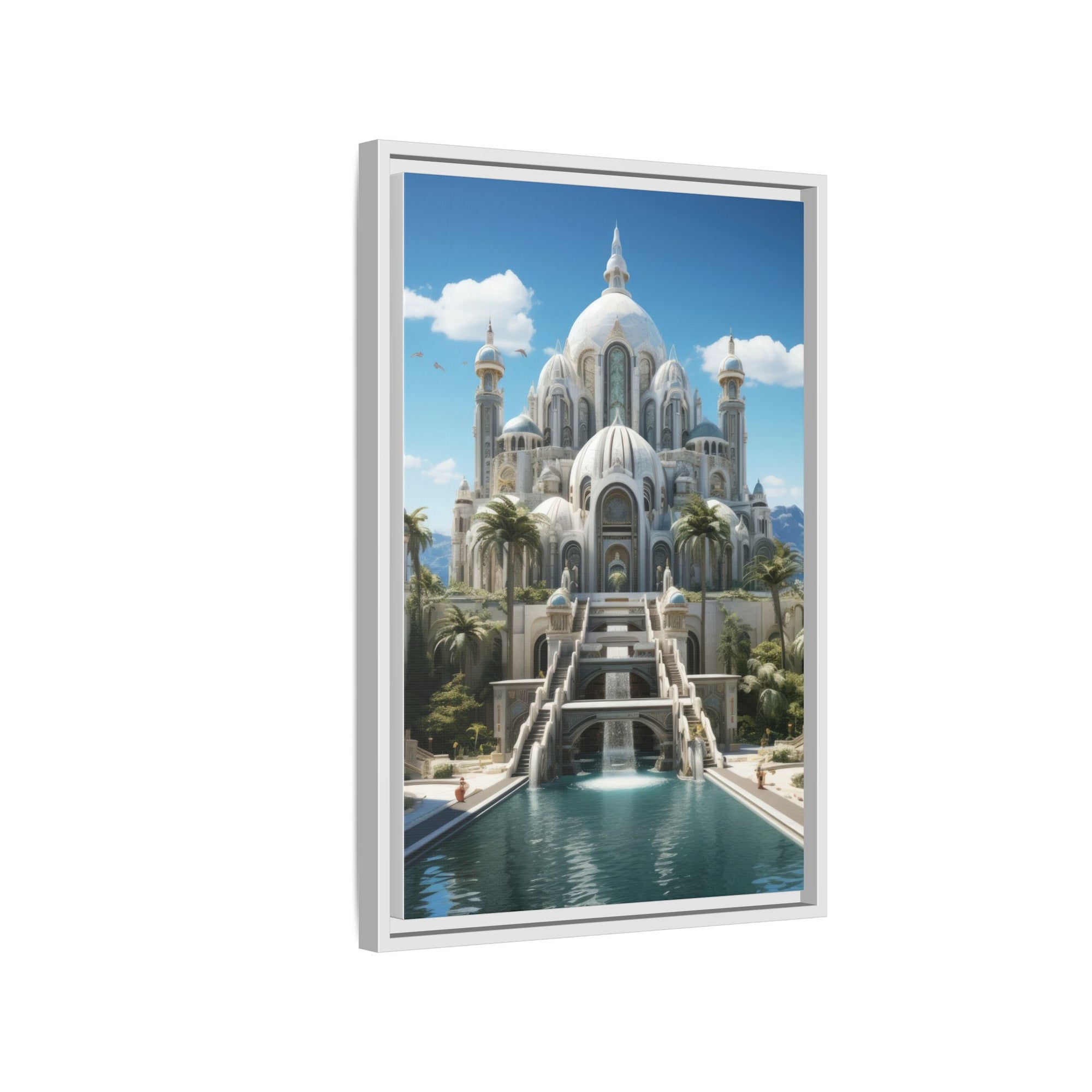 Stairway to Splendor – Fantasy Palace Framed Wall Art