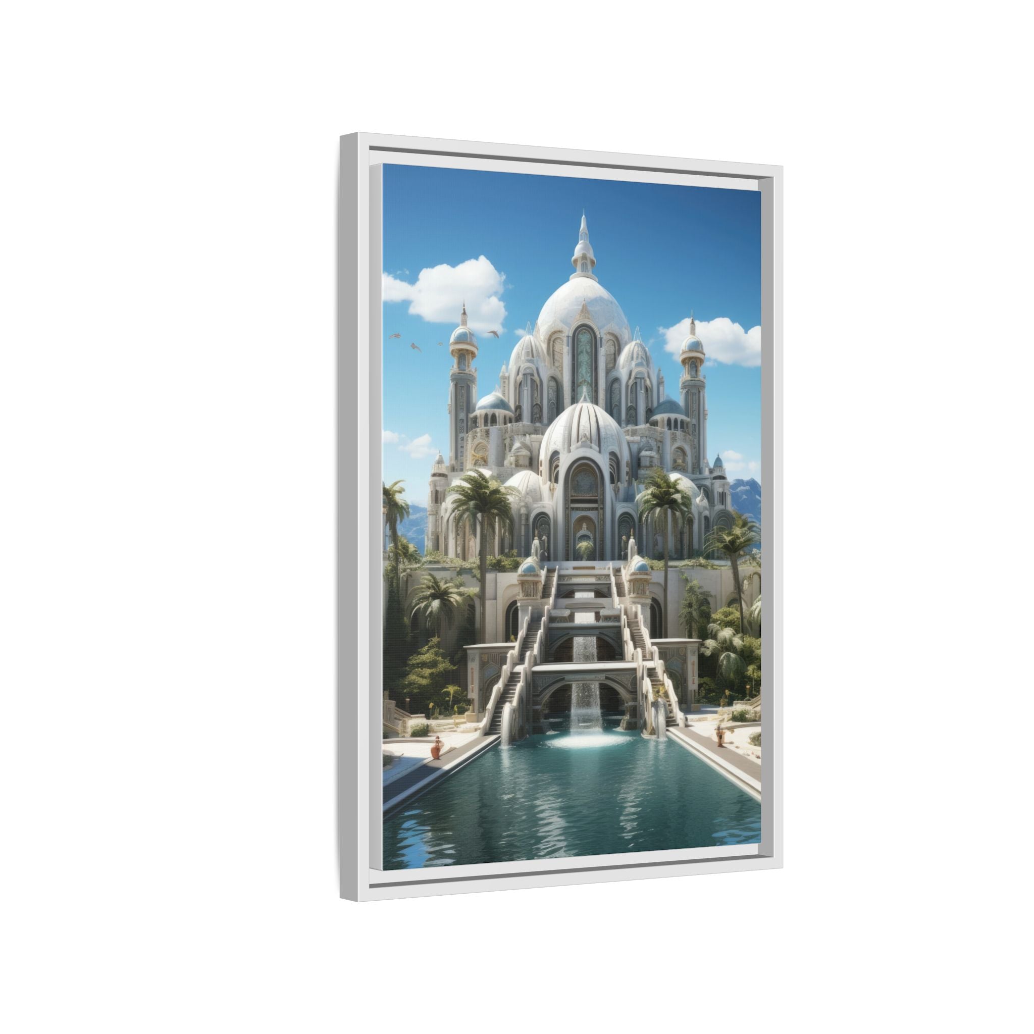Stairway to Splendor – Fantasy Palace Framed Wall Art