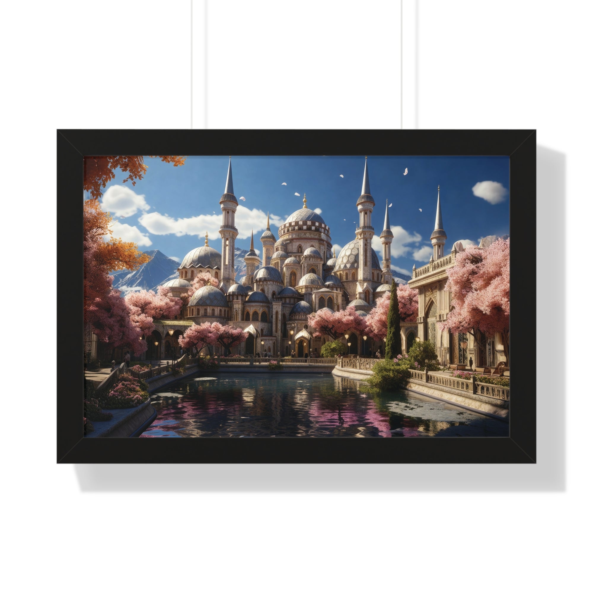 Spring Majesty – Ottoman Palace Reflections Framed Wall Art
