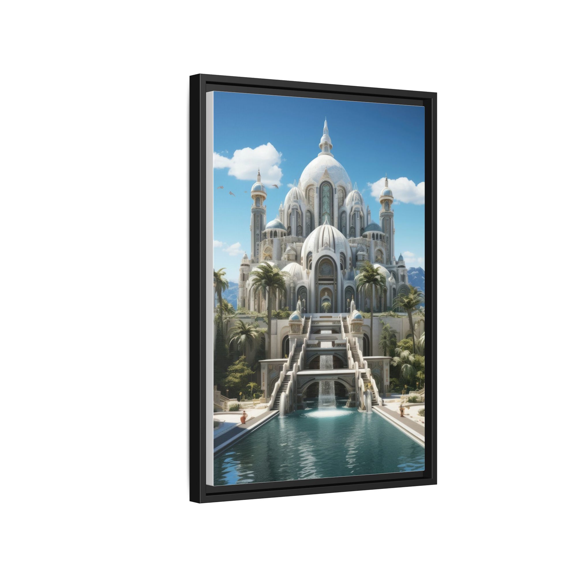 Stairway to Splendor – Fantasy Palace Framed Wall Art
