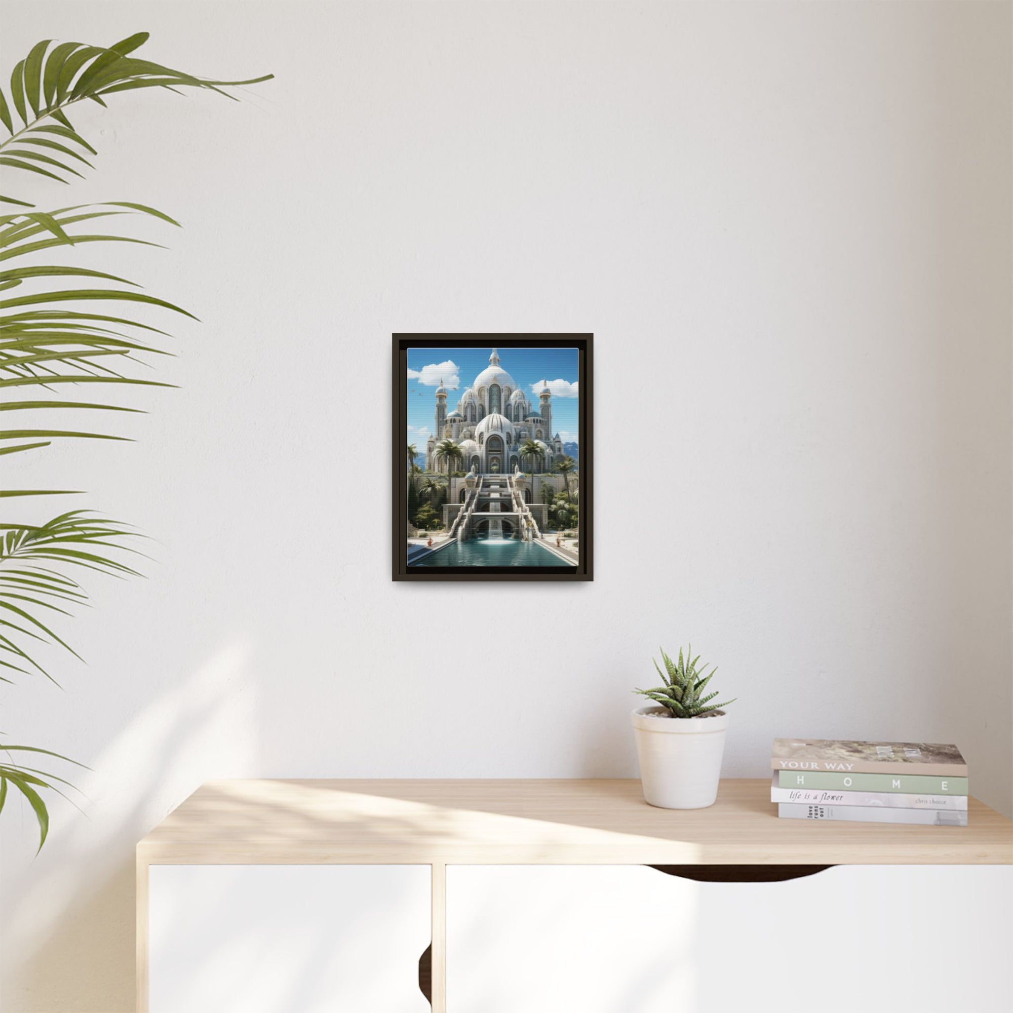 Stairway to Splendor – Fantasy Palace Framed Wall Art