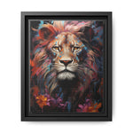 Majestic Jungle King – Abstract Color Splash Canvas