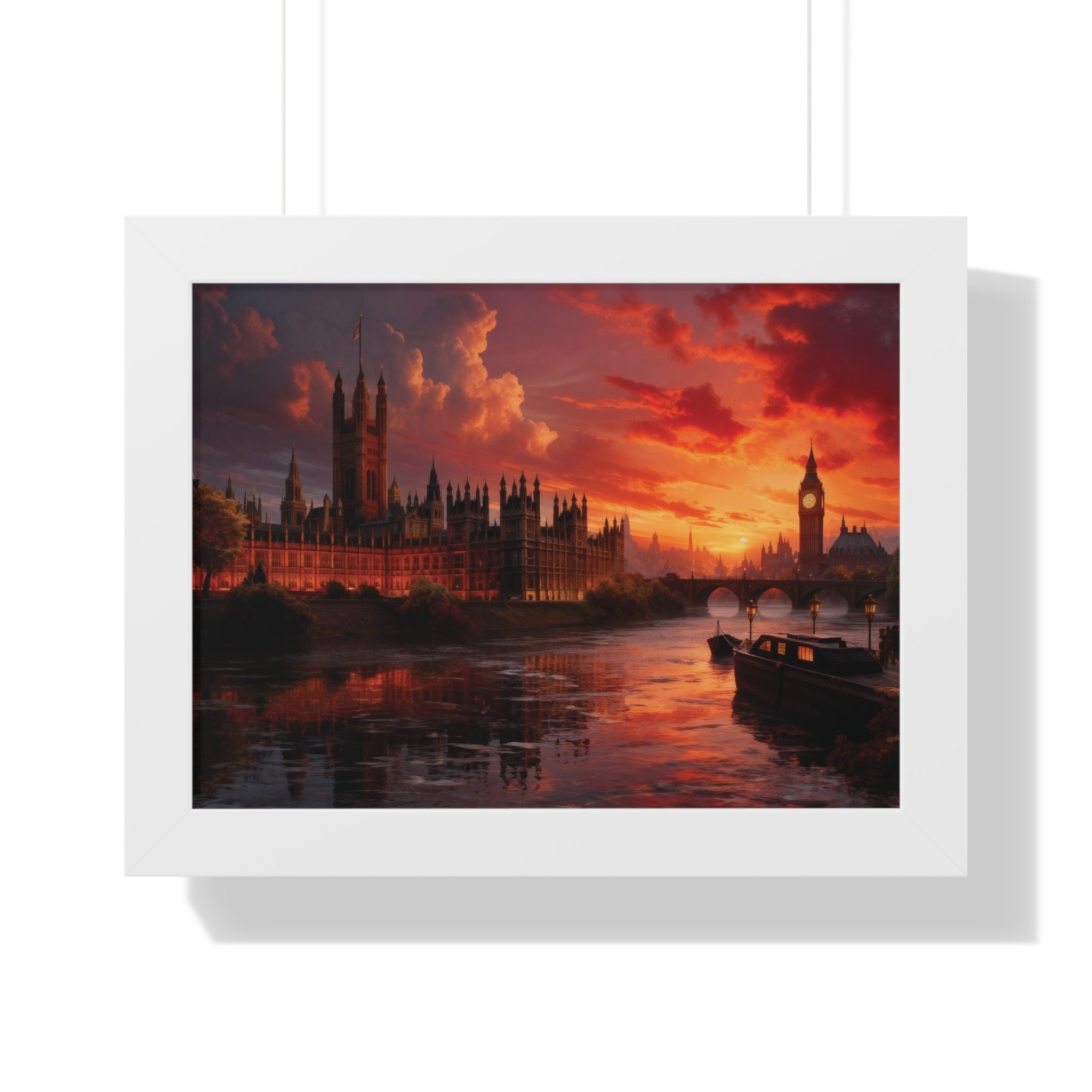 Twilight Majesty – London Parliament Sunset Wall Art