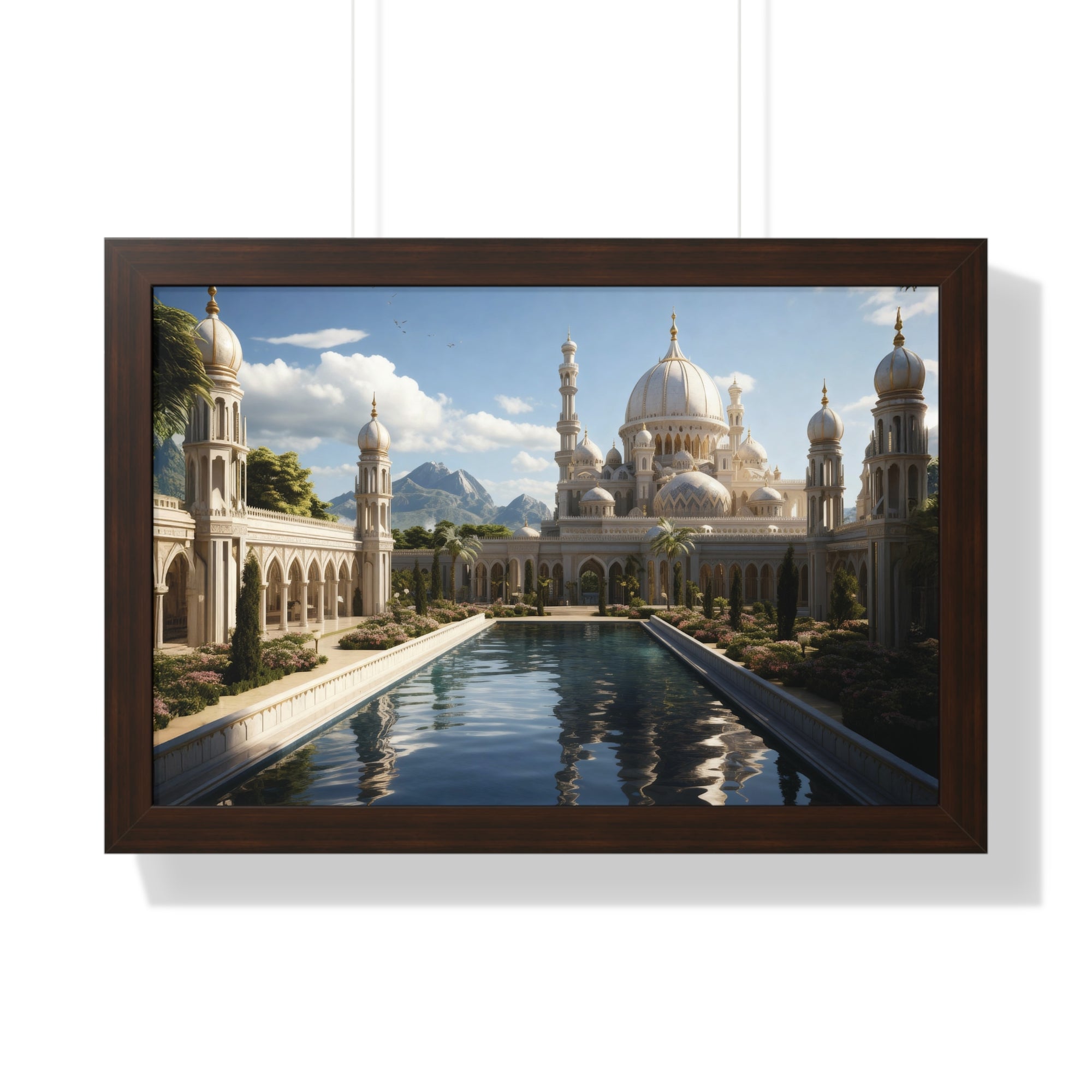 Between Earth and Prayer – Mountain Mosque Wall Art