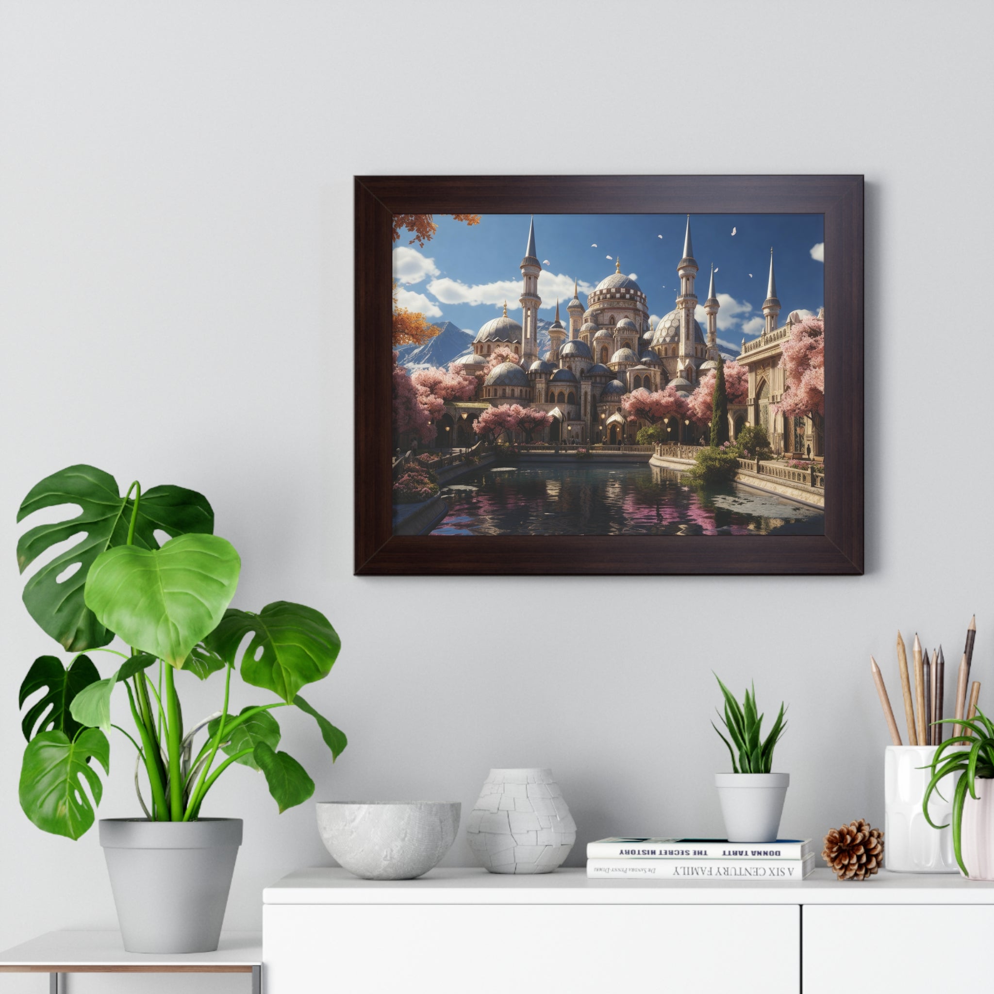 Spring Majesty – Ottoman Palace Reflections Framed Wall Art