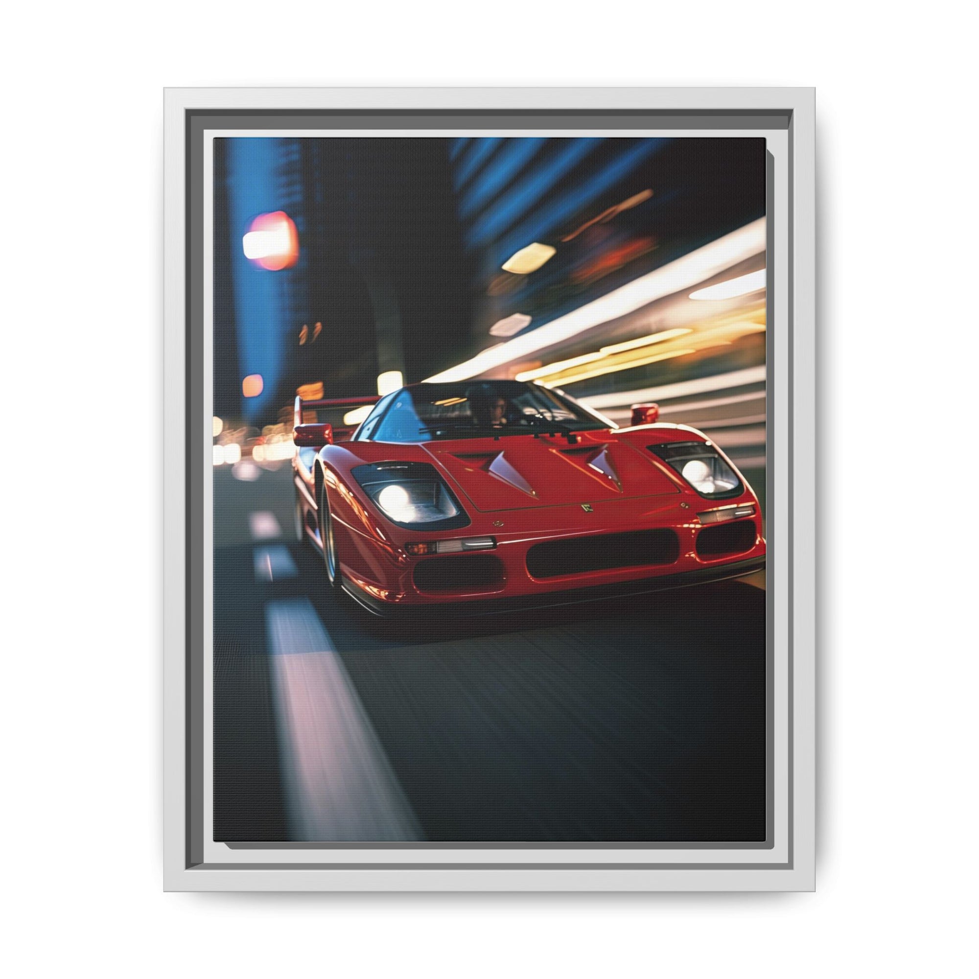 Ferrari F40 Night Drive – Supercar Motion Wall Art Print