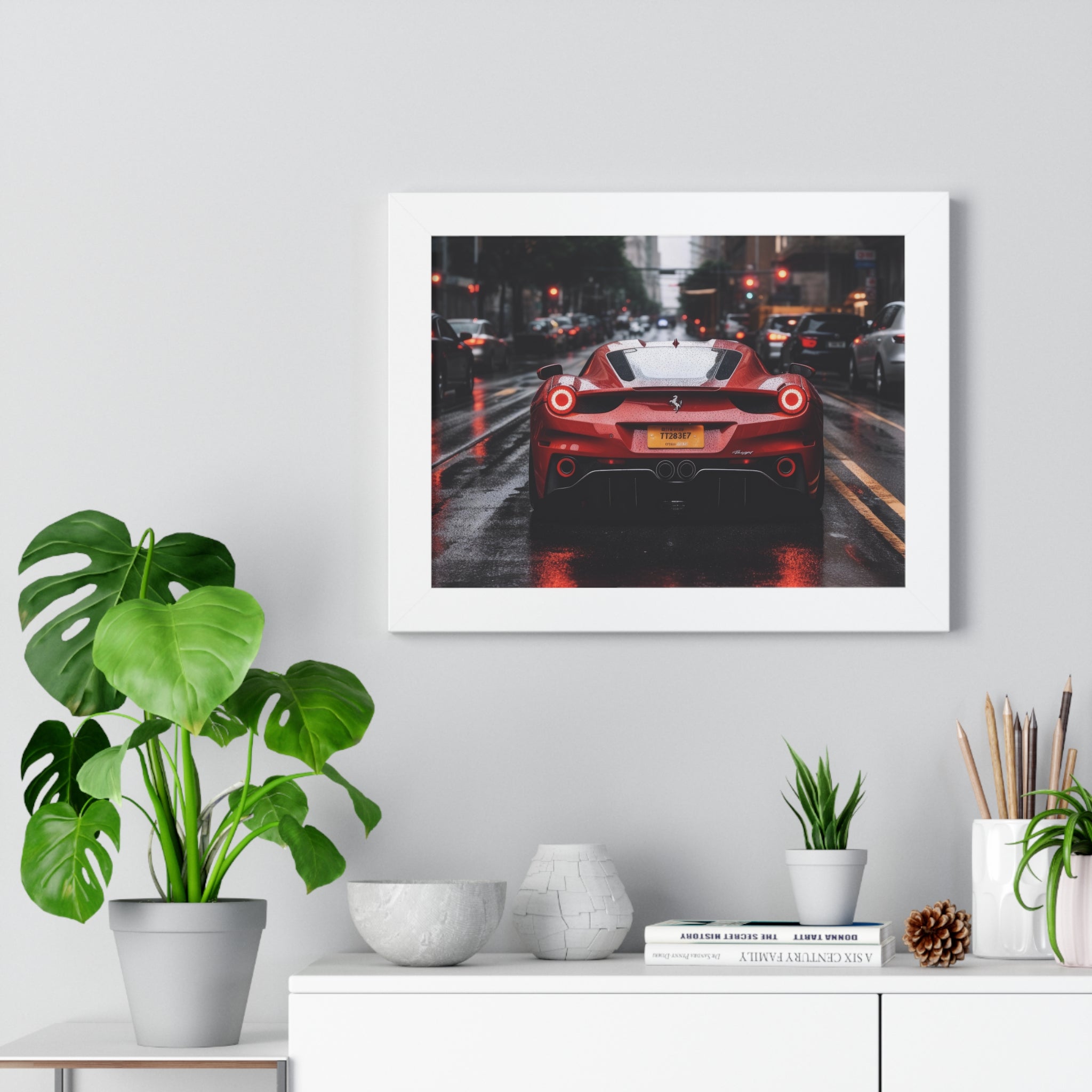 Ferrari F50- on City Streets with Rain