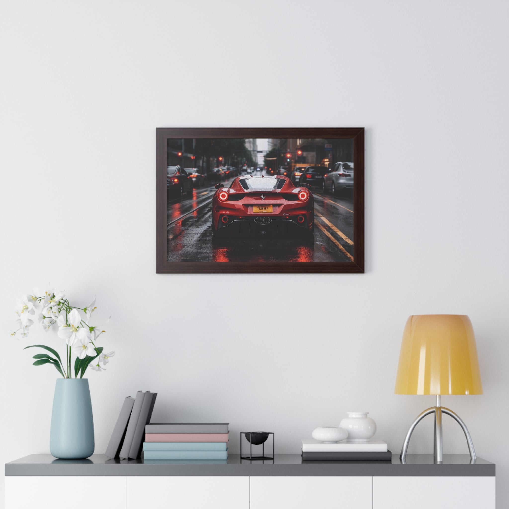 Ferrari F50- on City Streets with Rain