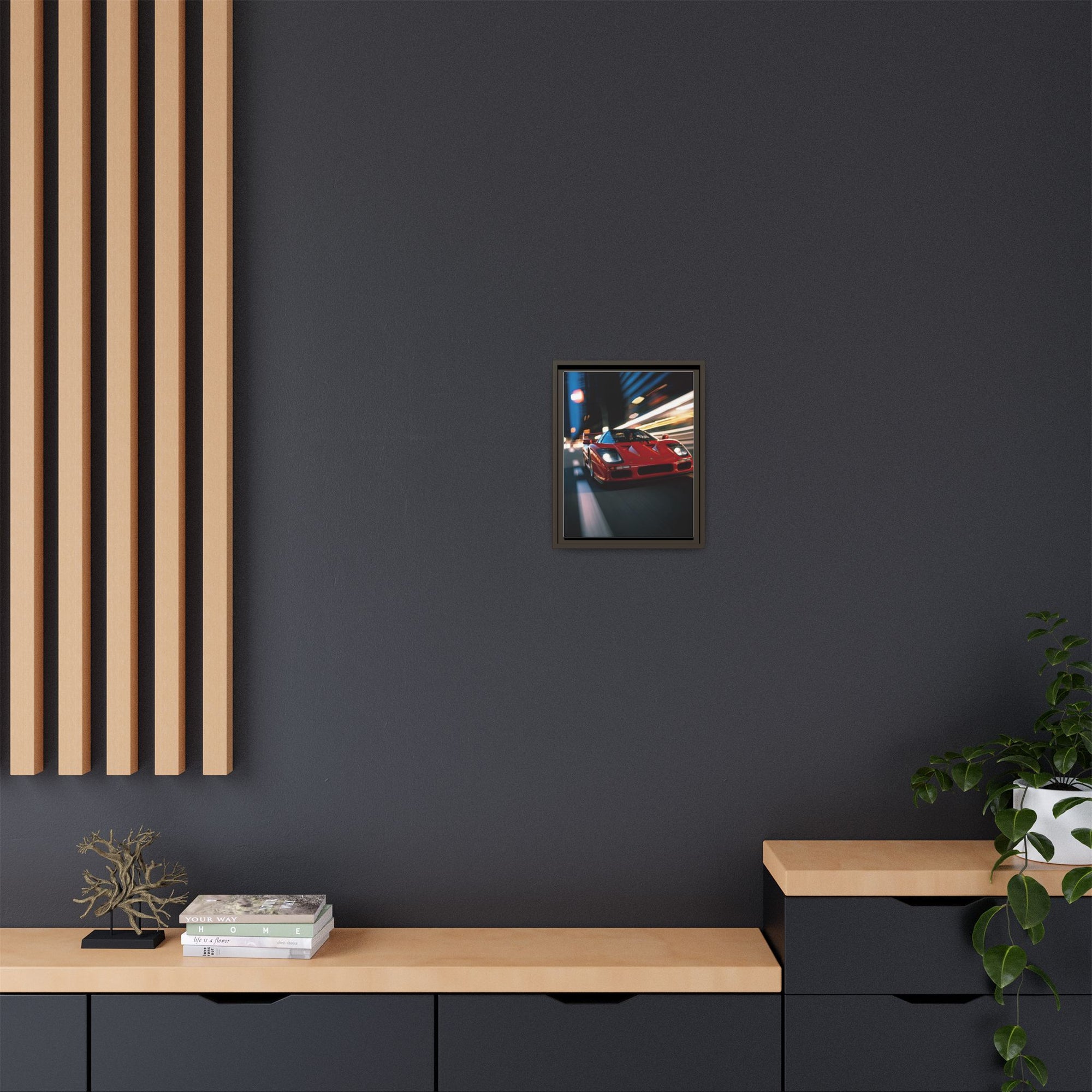 Ferrari F40 Night Drive – Supercar Motion Wall Art Print