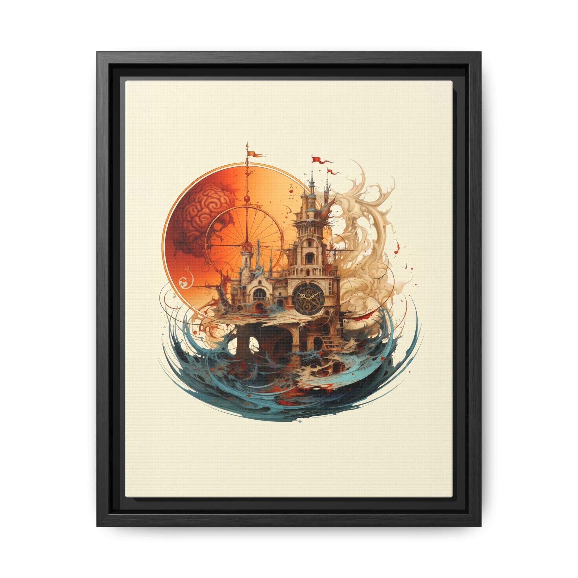 Submerged Legacy Drowning Fortress Wall Art