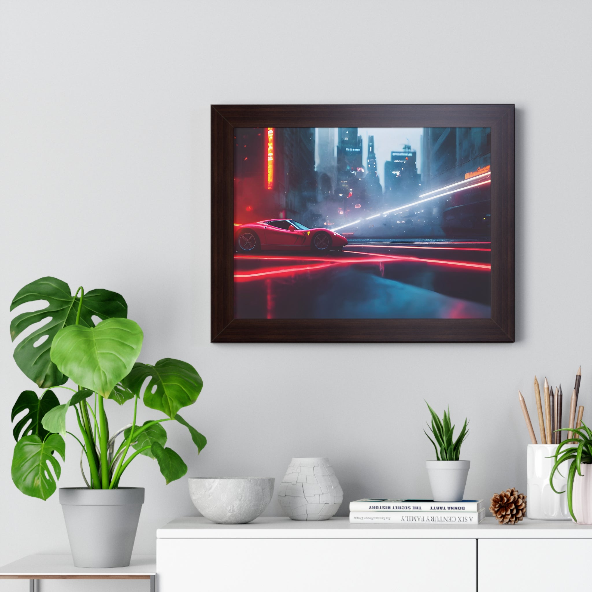 Ferrari F50 “Neon Velocity” Cyberpunk Wall Art