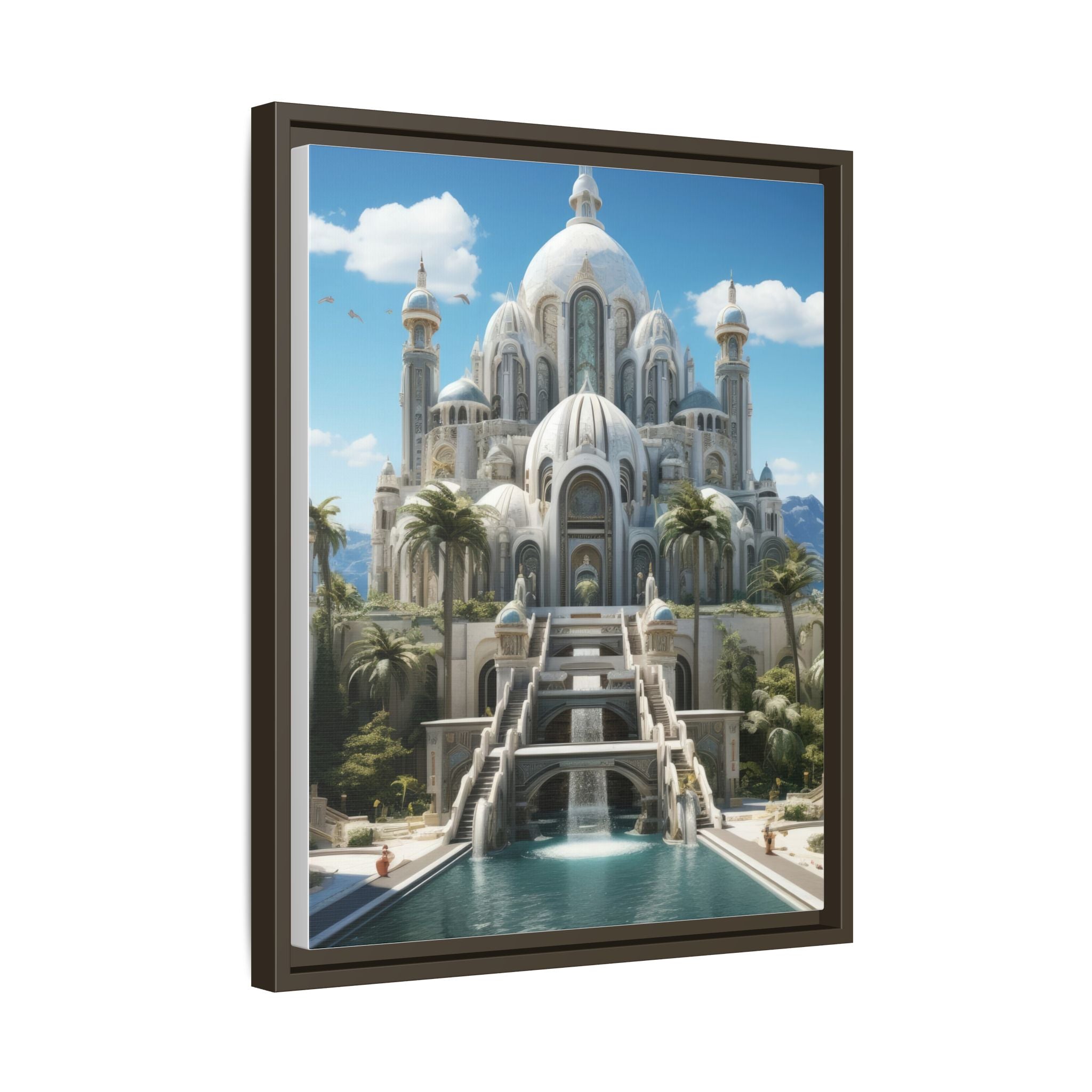 Stairway to Splendor – Fantasy Palace Framed Wall Art