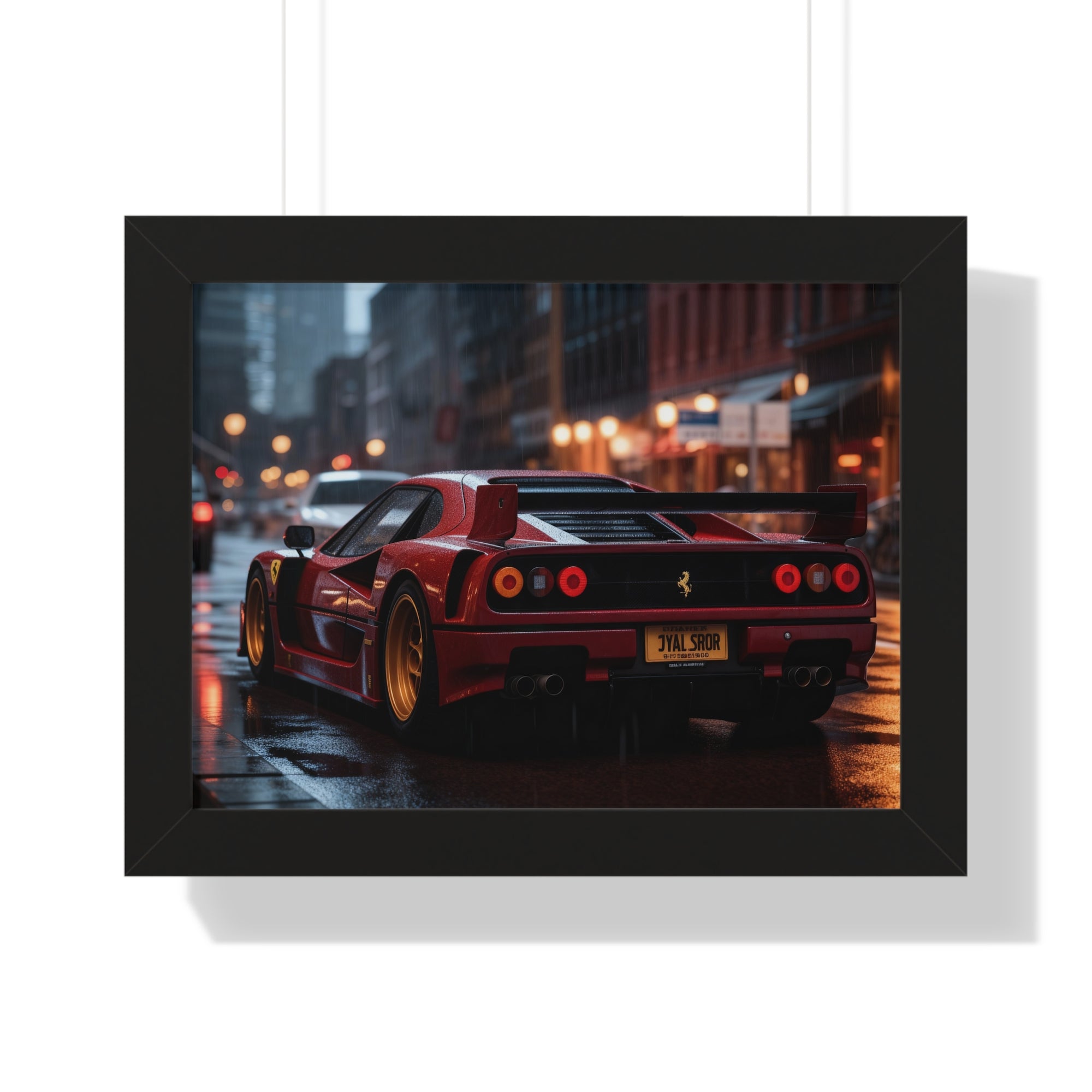 Red Ferrari F50 – Framed Wall Art for Luxury Spaces