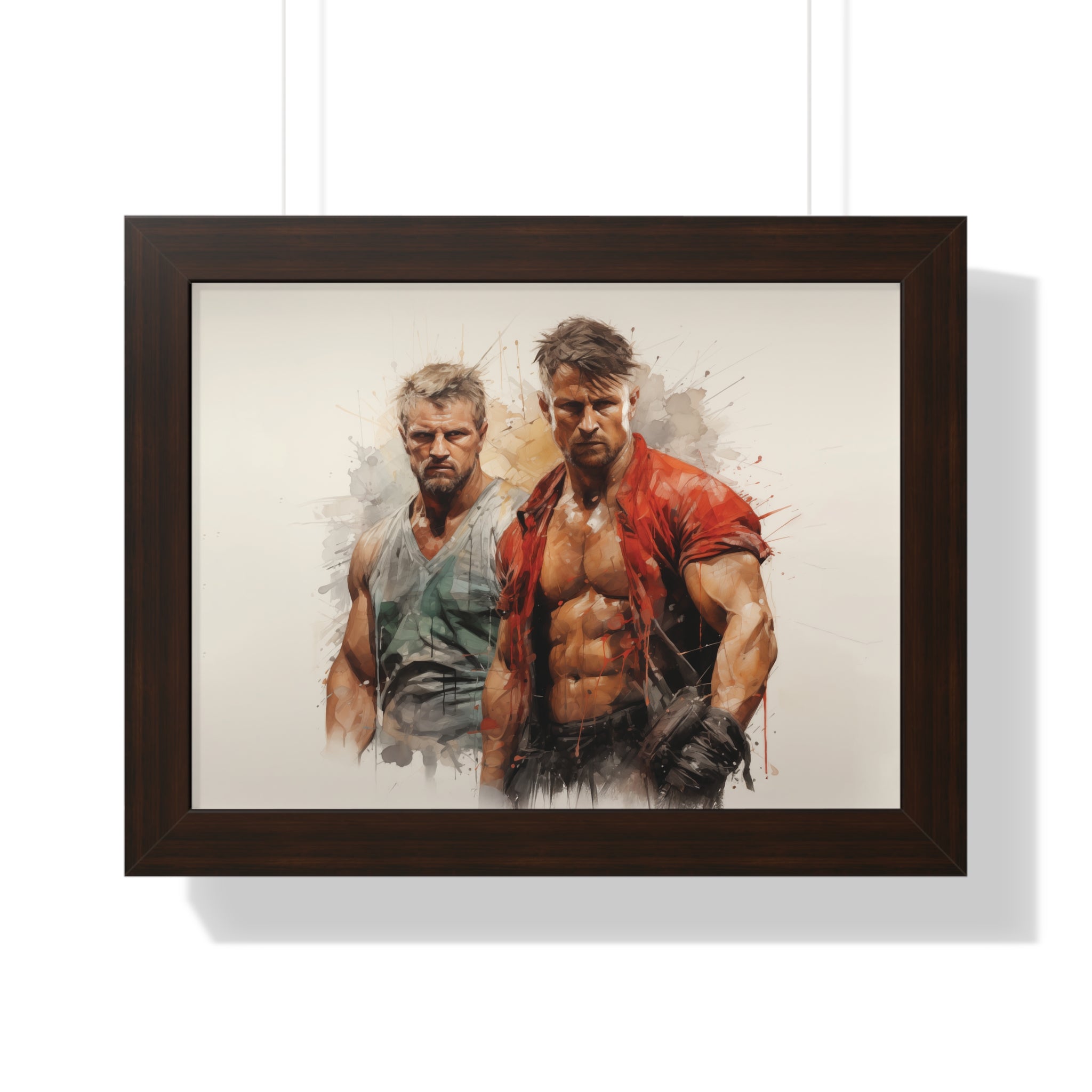 Brothers of Fury – Abstract Masculine Power Wall Art