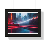 Dazzling Framed Supercar Poster – Red Ferrari F50