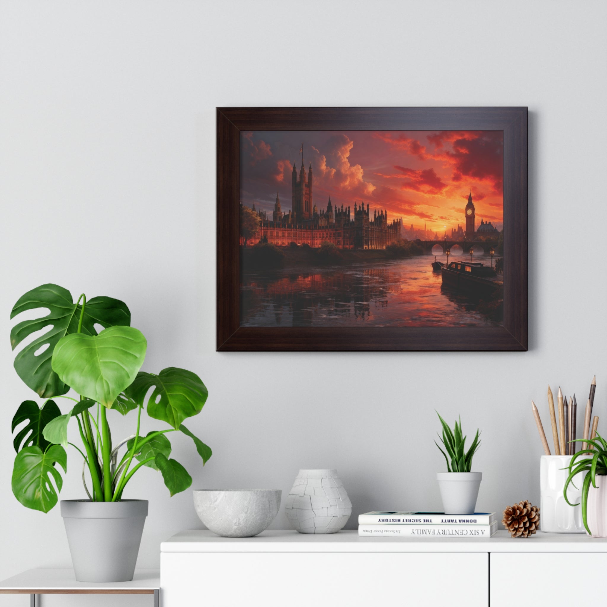 Twilight Majesty – London Parliament Sunset Wall Art