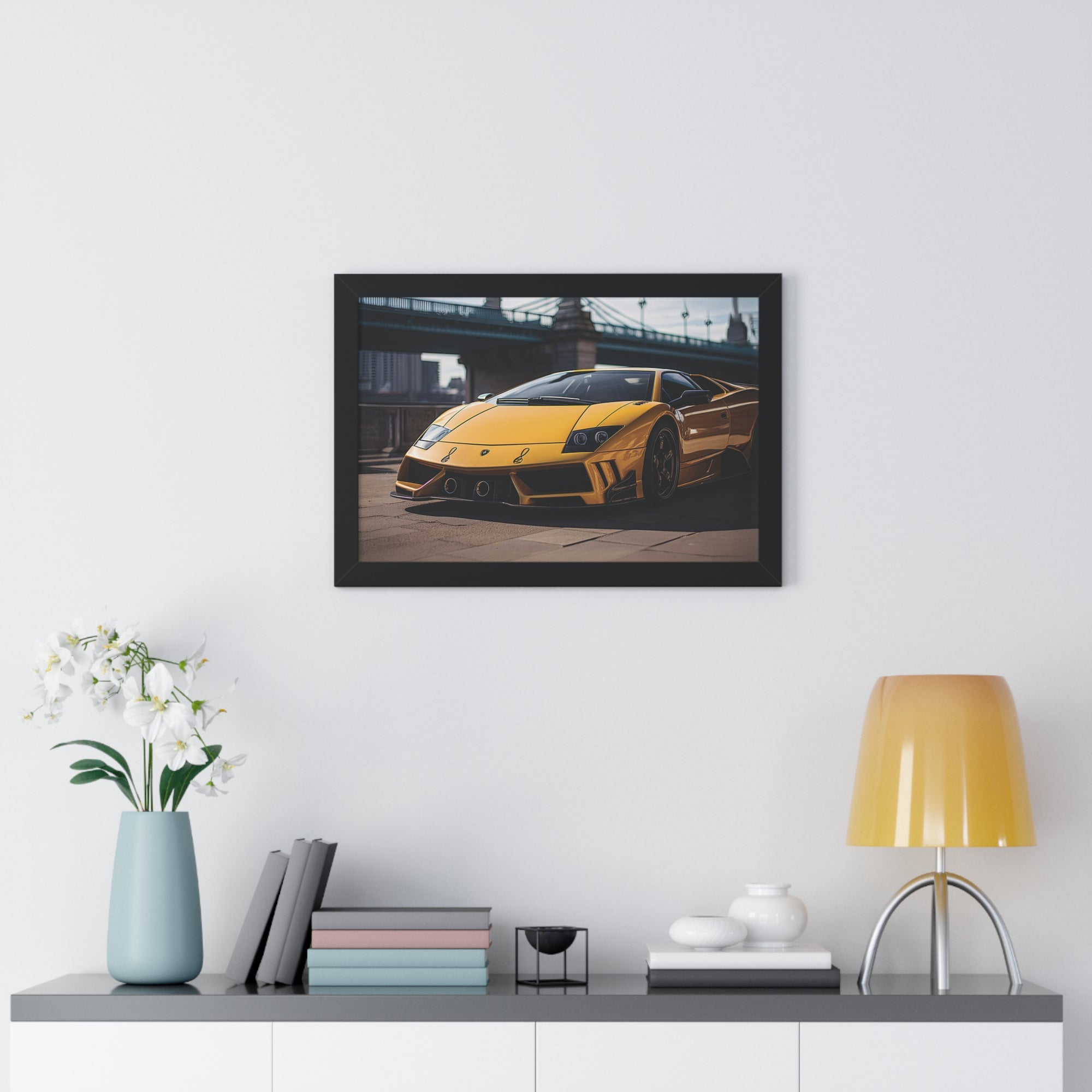 Striking Supercar Lamborghini Murciélago Framed Print
