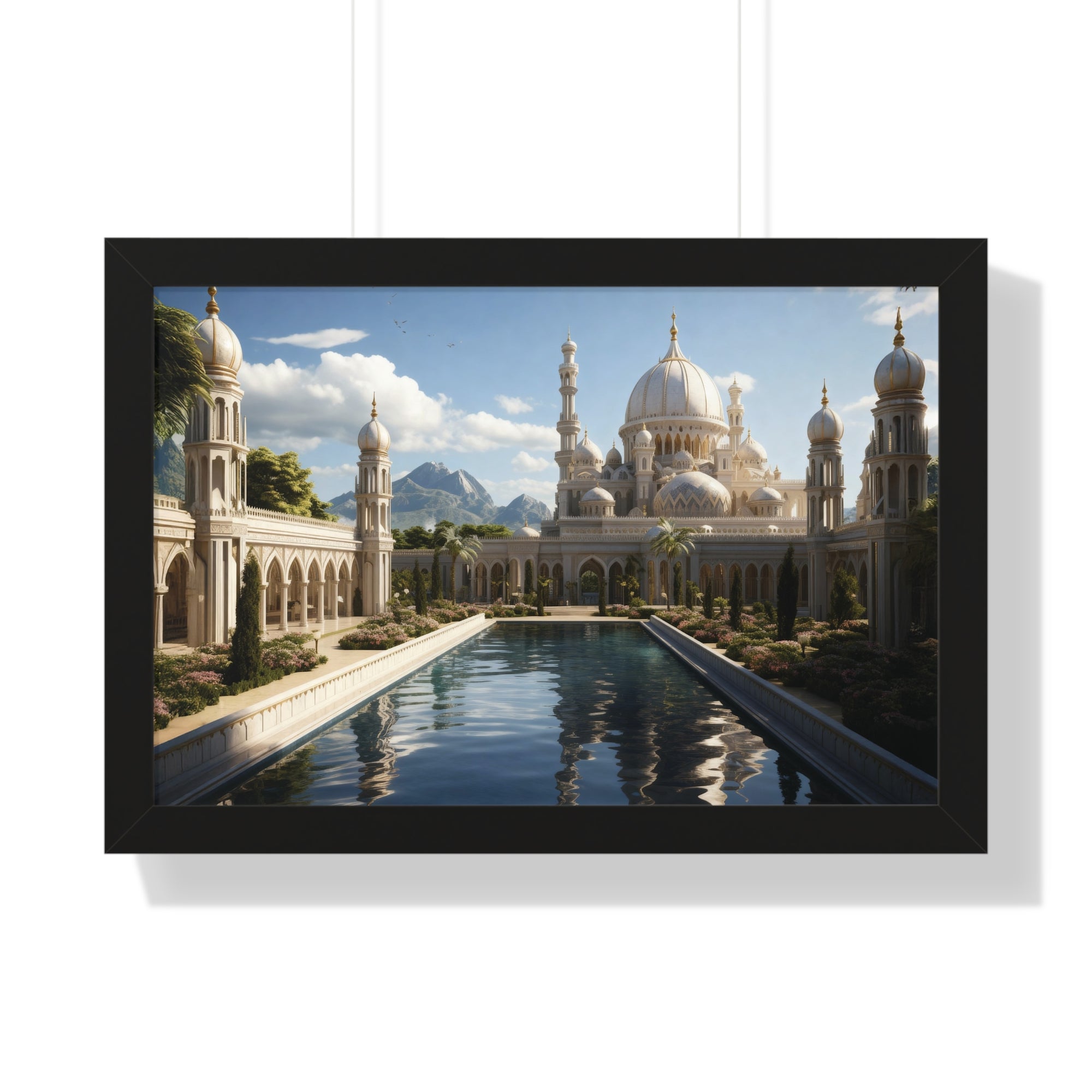 Between Earth and Prayer – Mountain Mosque Wall Art
