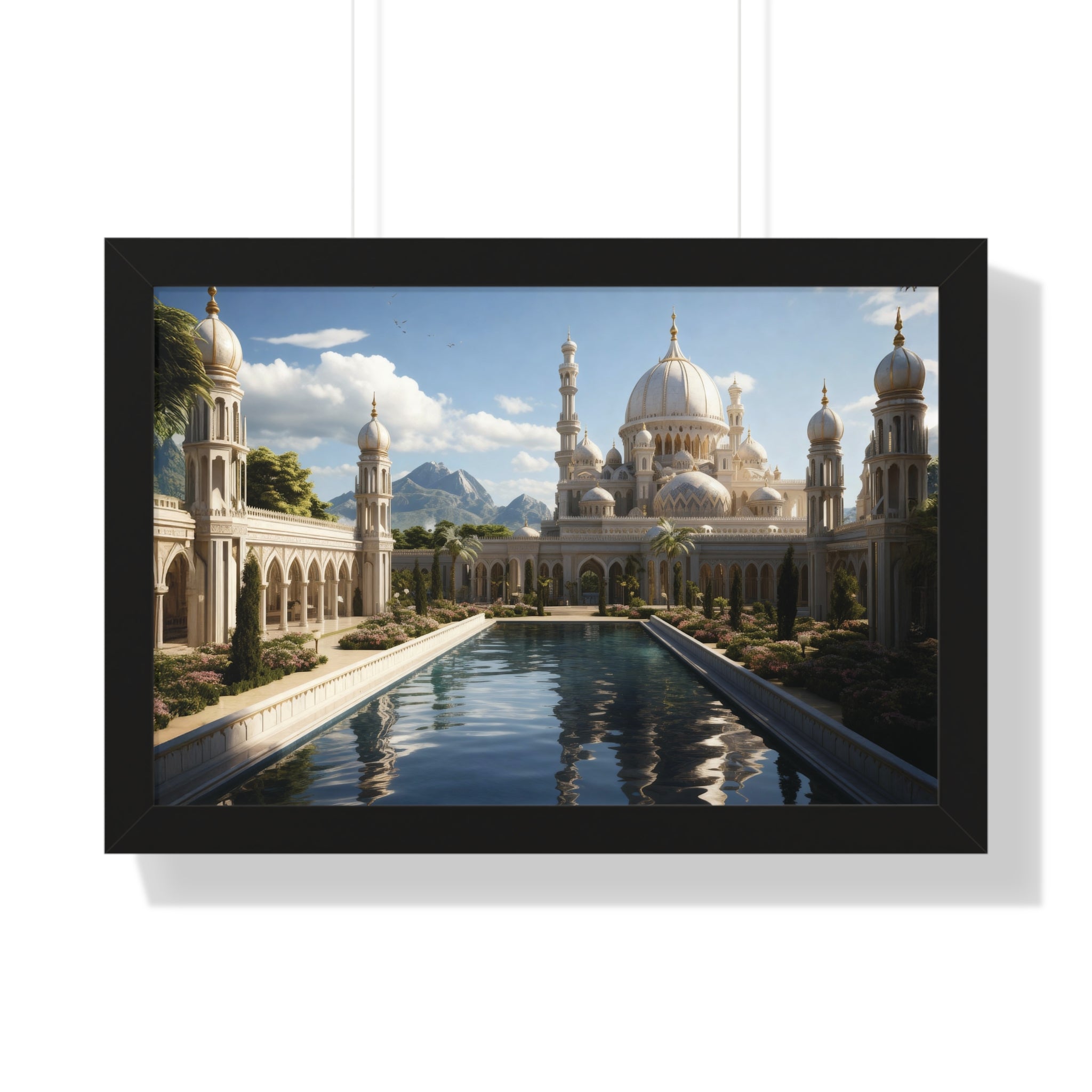 Between Earth and Prayer – Mountain Mosque Wall Art