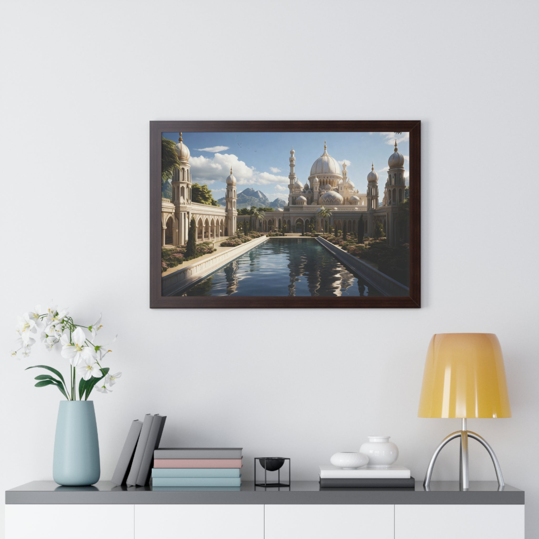 Between Earth and Prayer – Mountain Mosque Wall Art