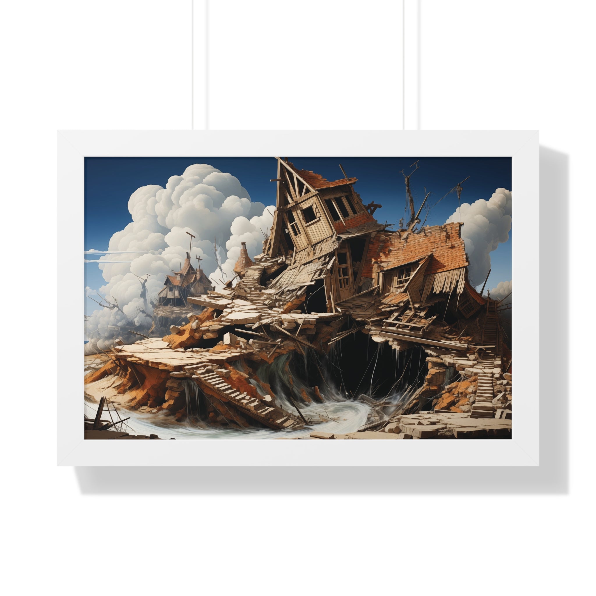 Fallen Haven – Surreal Ruins Wall Art