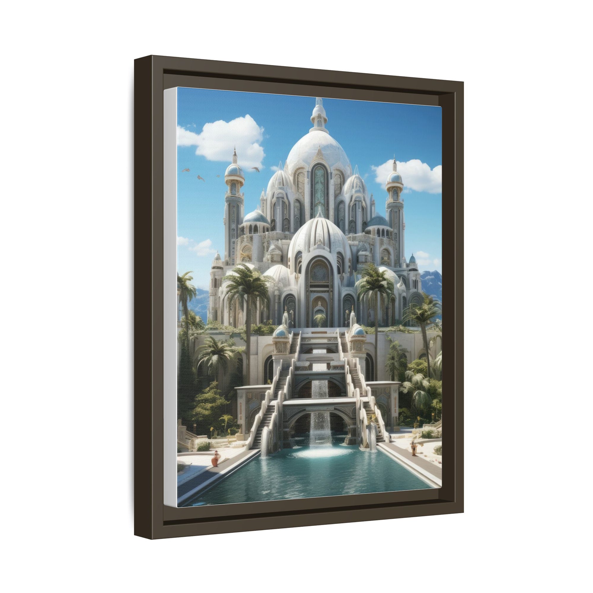 Stairway to Splendor – Fantasy Palace Framed Wall Art