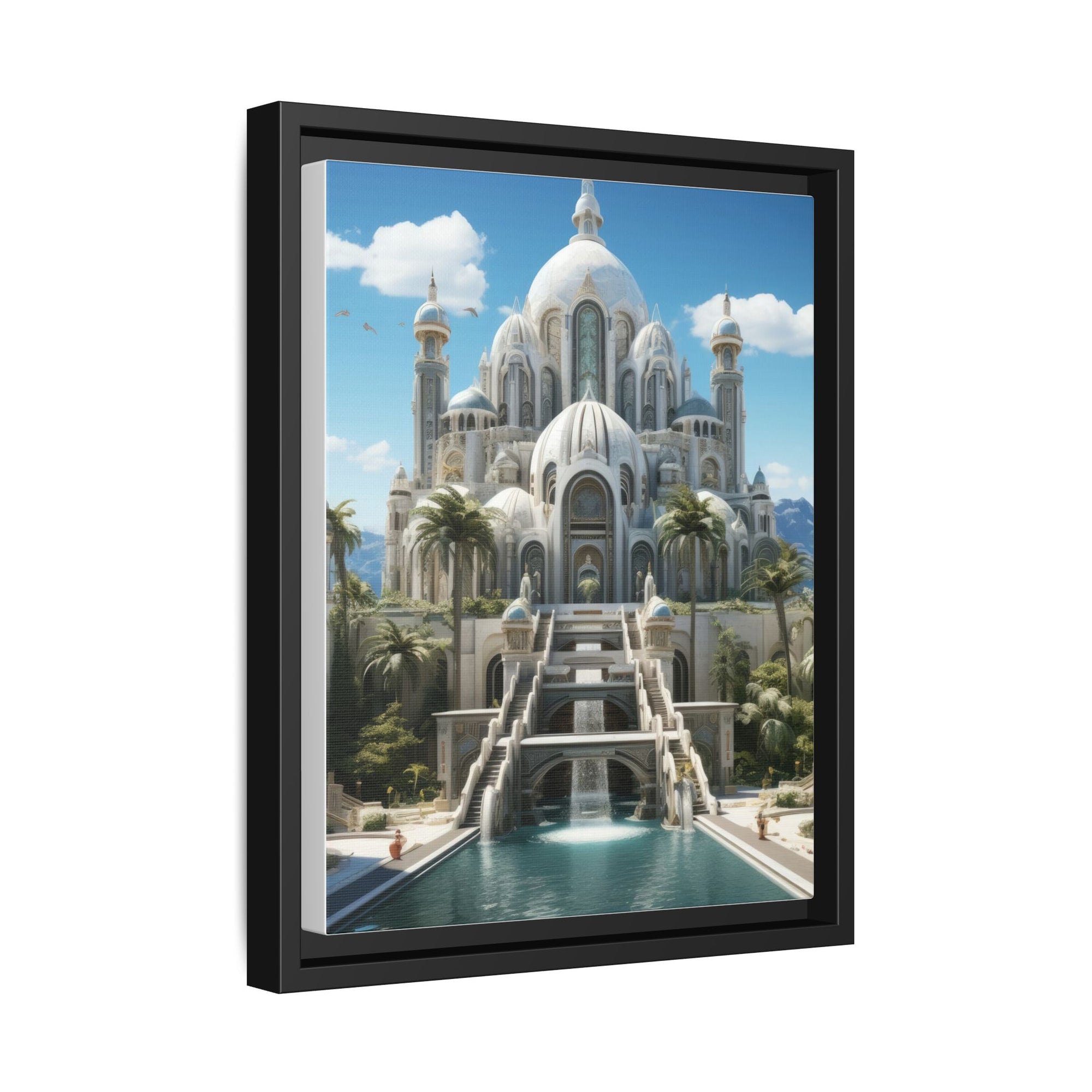 Stairway to Splendor – Fantasy Palace Framed Wall Art