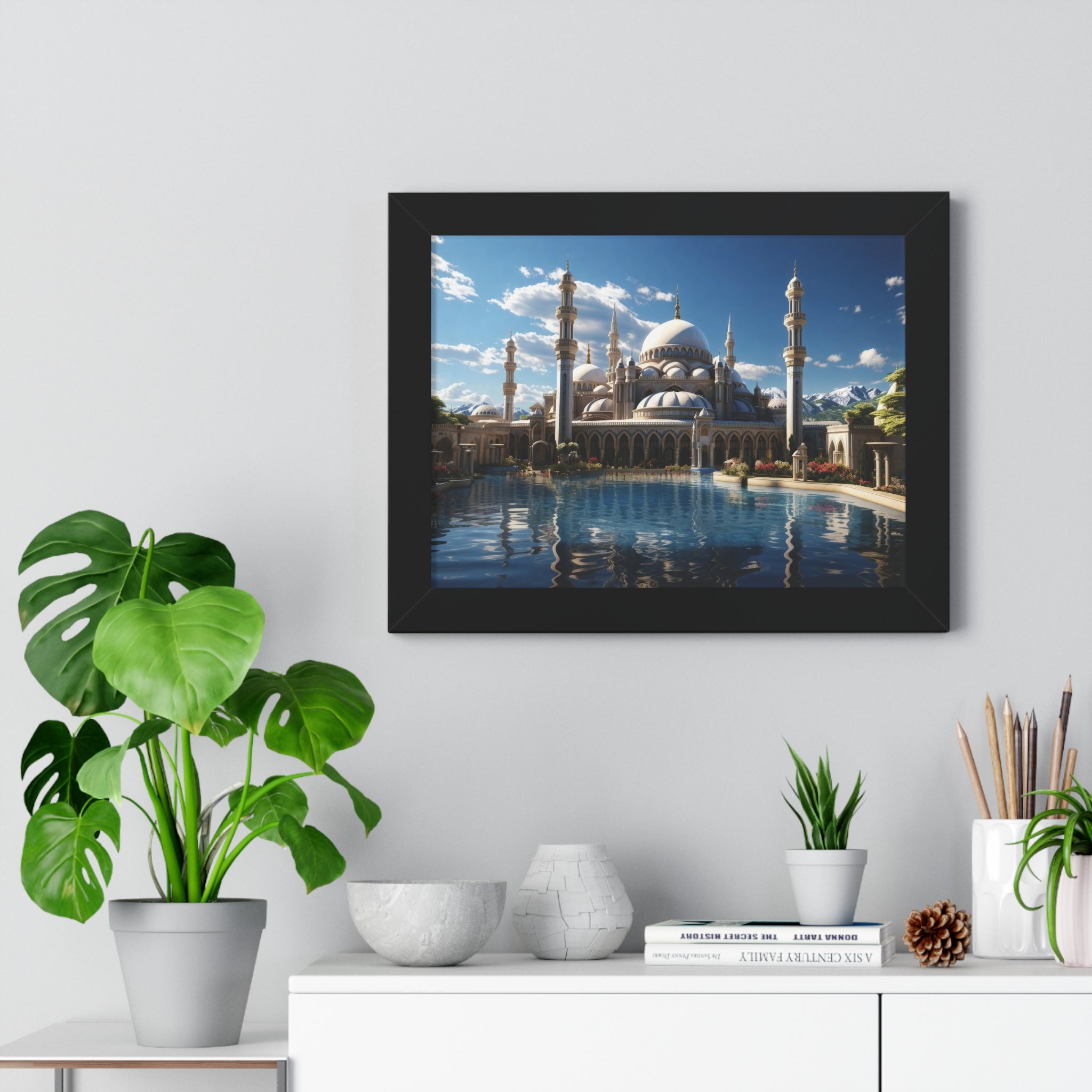 Palace of Reflections – Grand Mosque Framed Wall Art